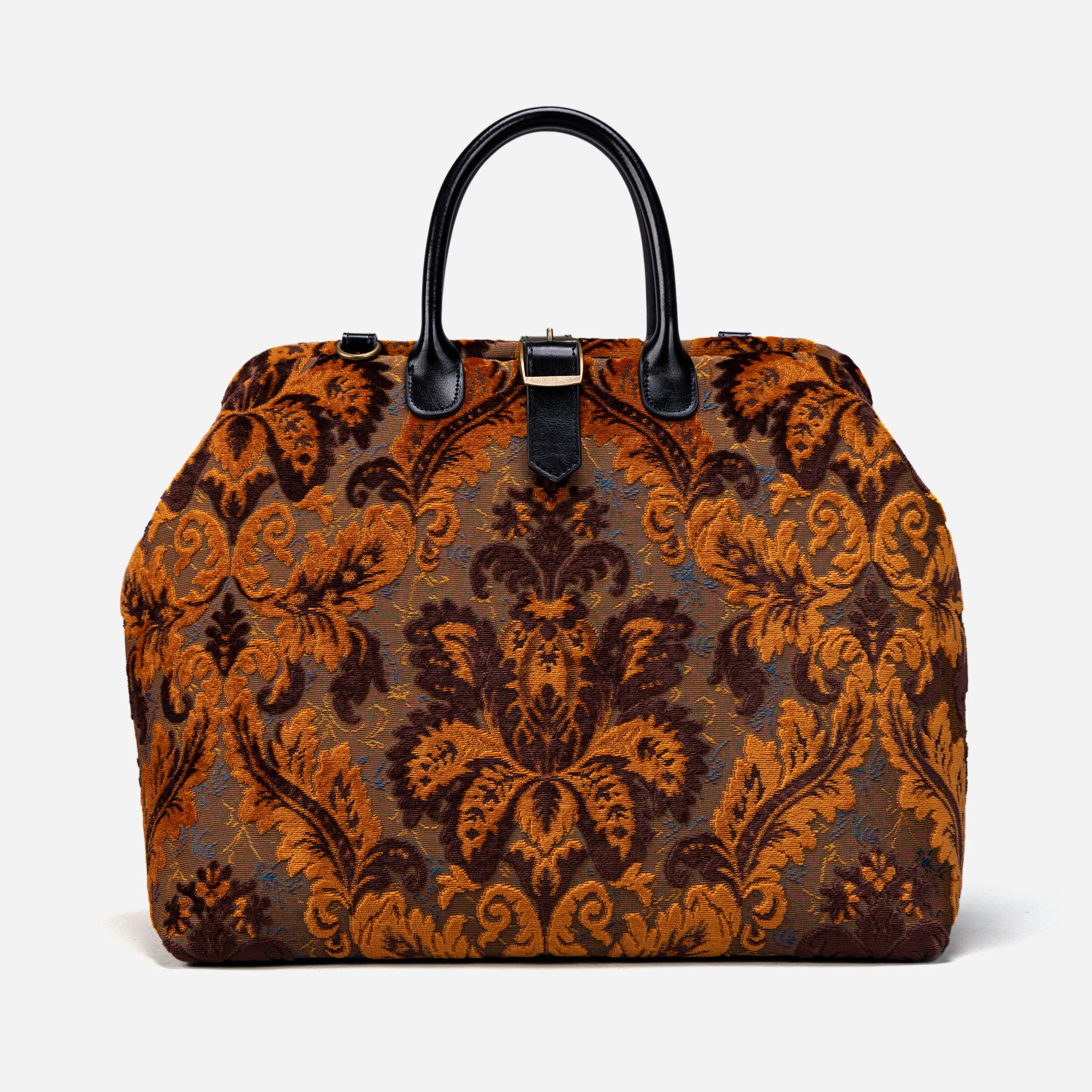 Burnout Velvet Revival sienna Mary Poppins Weekender Carpetbag main