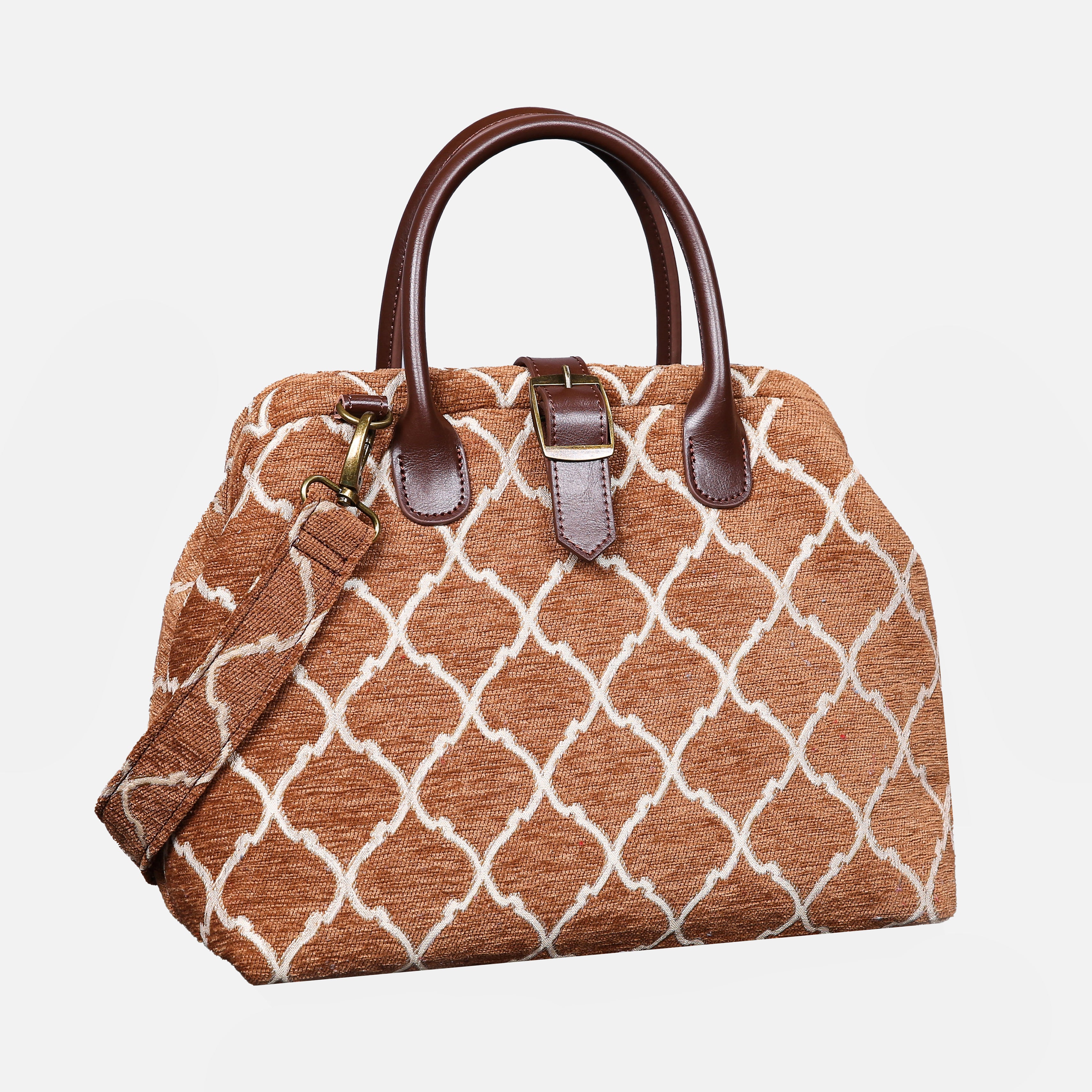 Quartz Cocoa Carpet Handbag Purse carpet bag MCW Handmade-1