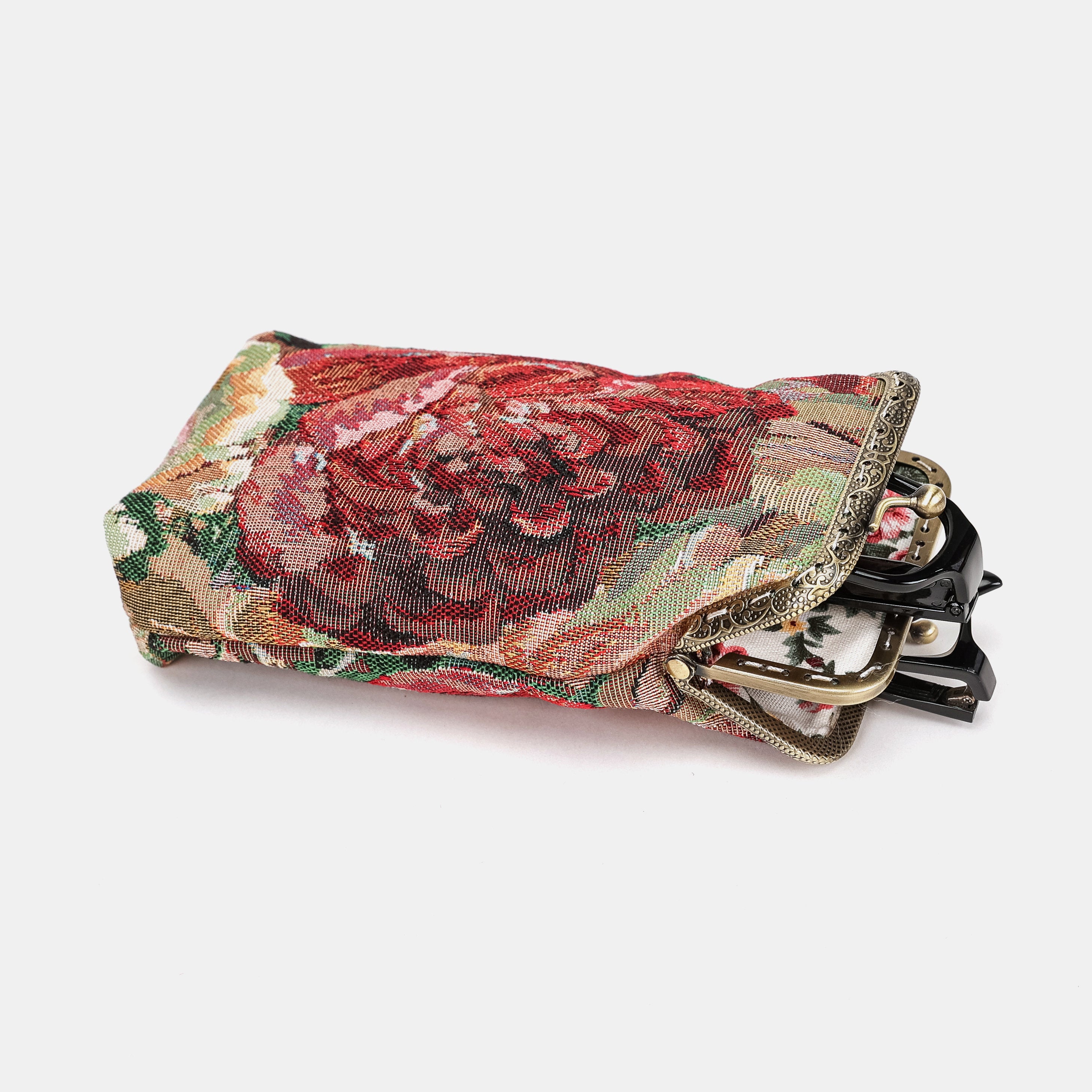 Rose Bush Carpet Eyeglasses Case of America side