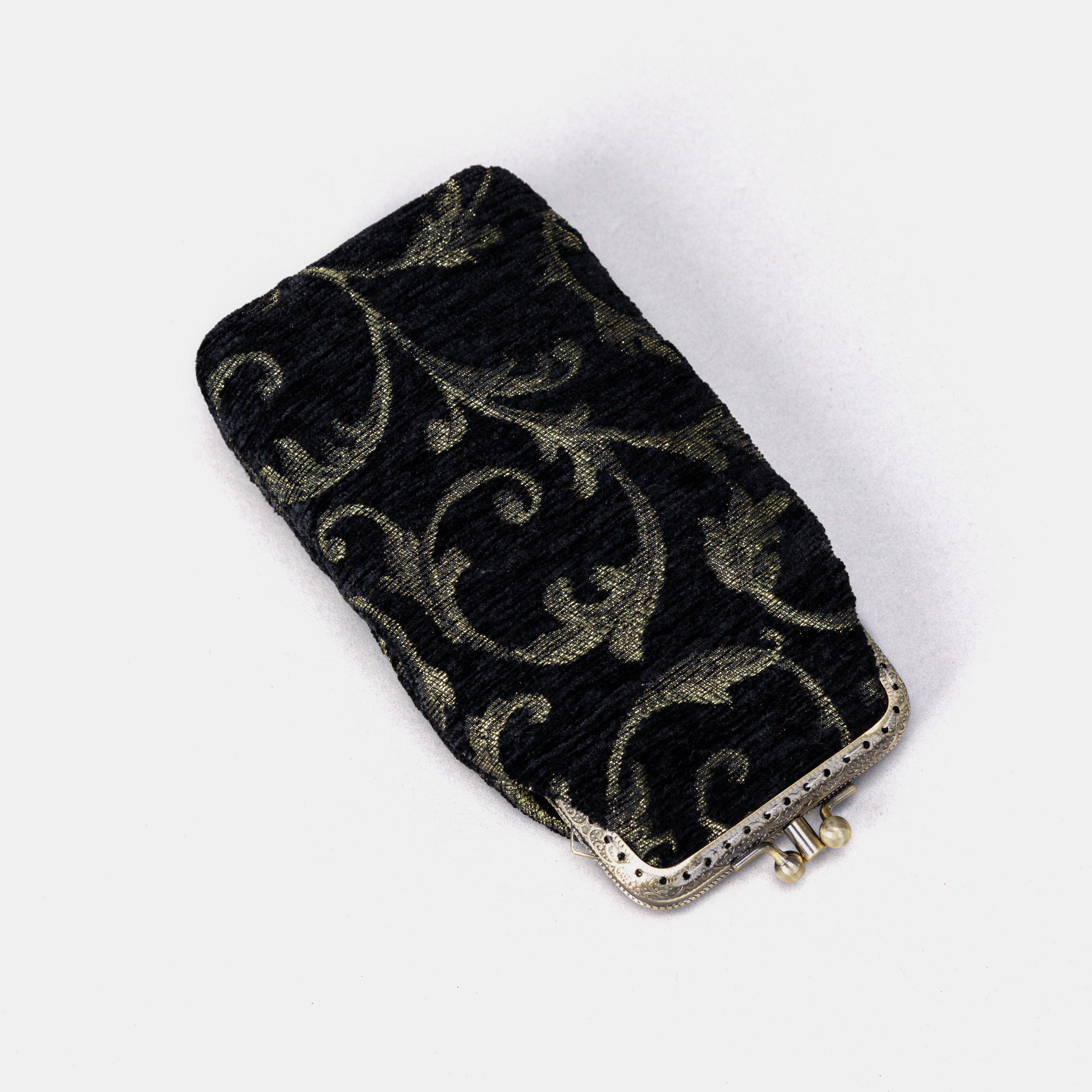 Vintage Ivy Blk/D Green Carpet Eyeglasses Case front