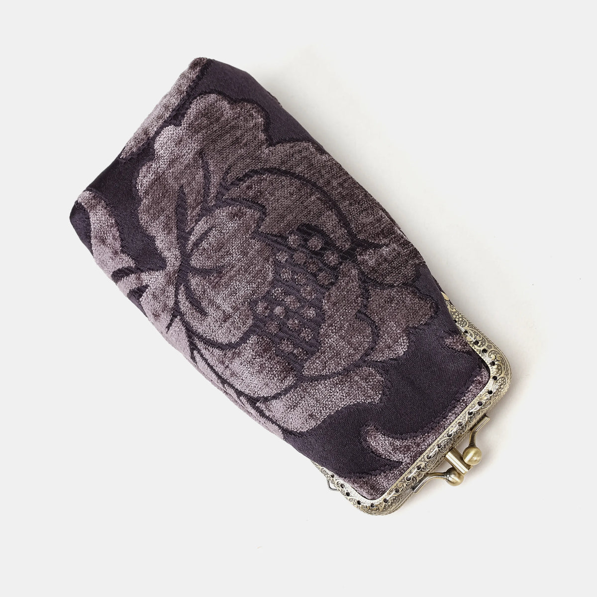Floral Brocade Purple Carpet Eyeglasses Case Carpetbag of America main