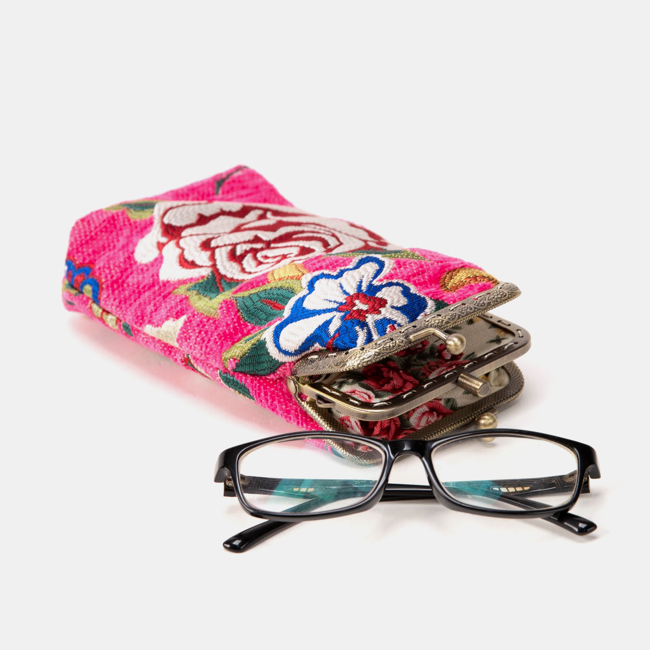 Madonna Inn Carpet Eyeglasses Case Top