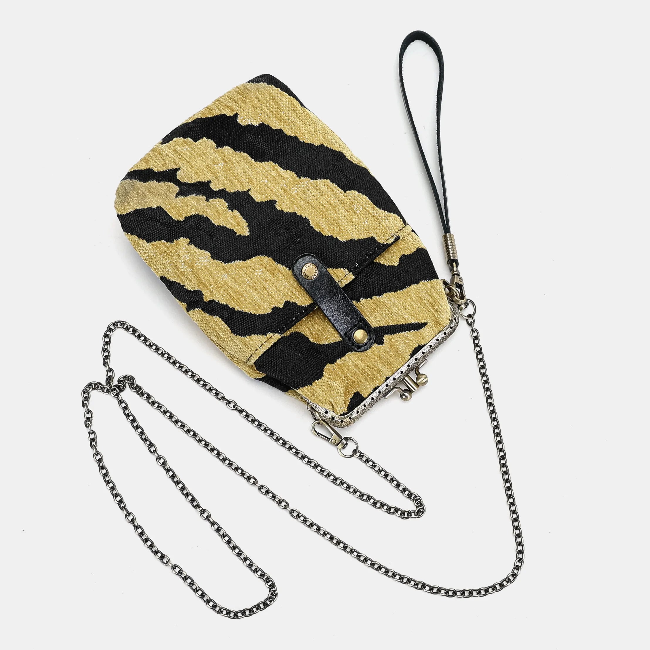 Tiger Stripe Carpet Phone Case Carpetbag of America with chain