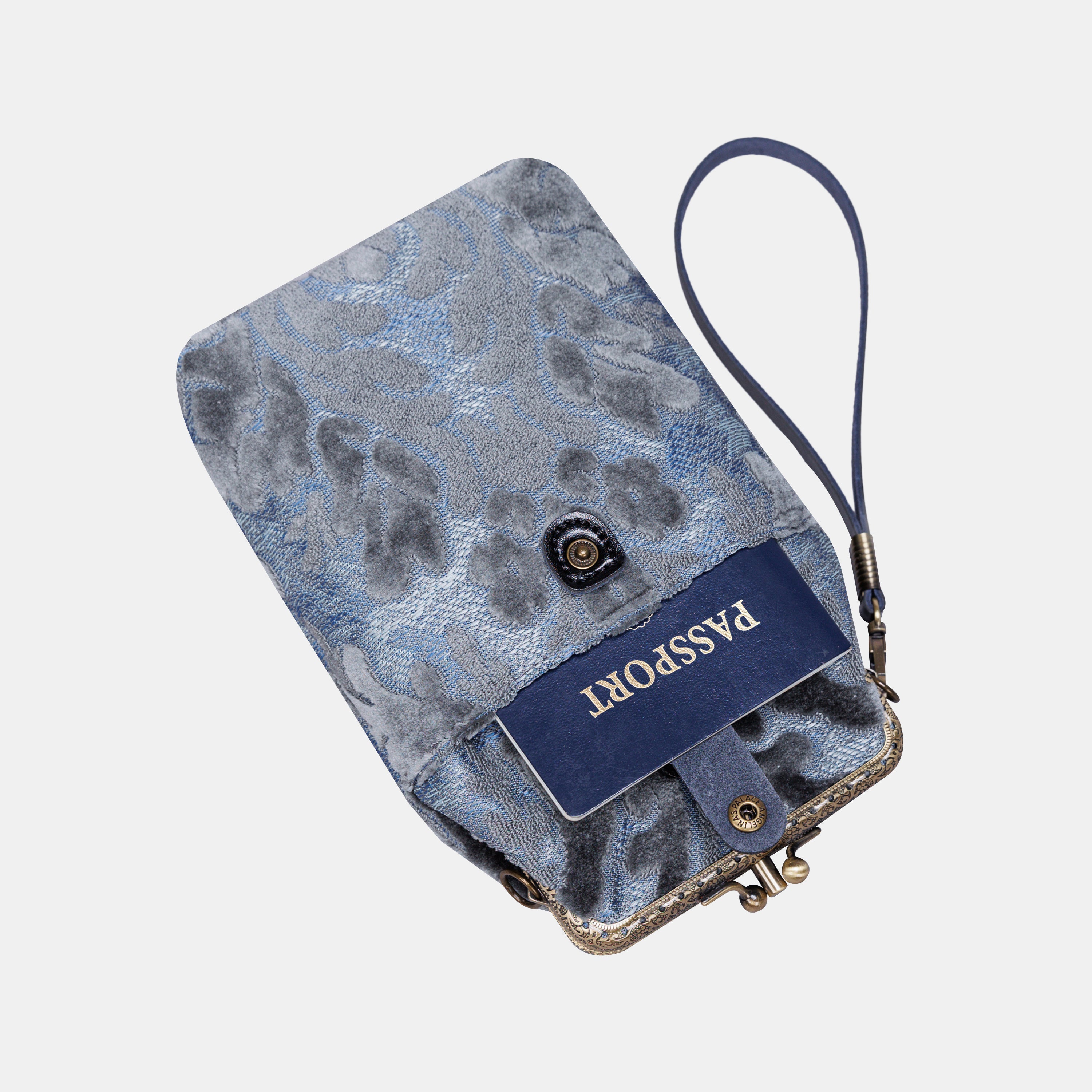 Burnout Velvet Steel Blue Carpet Phone Case  MCW Handmade-2