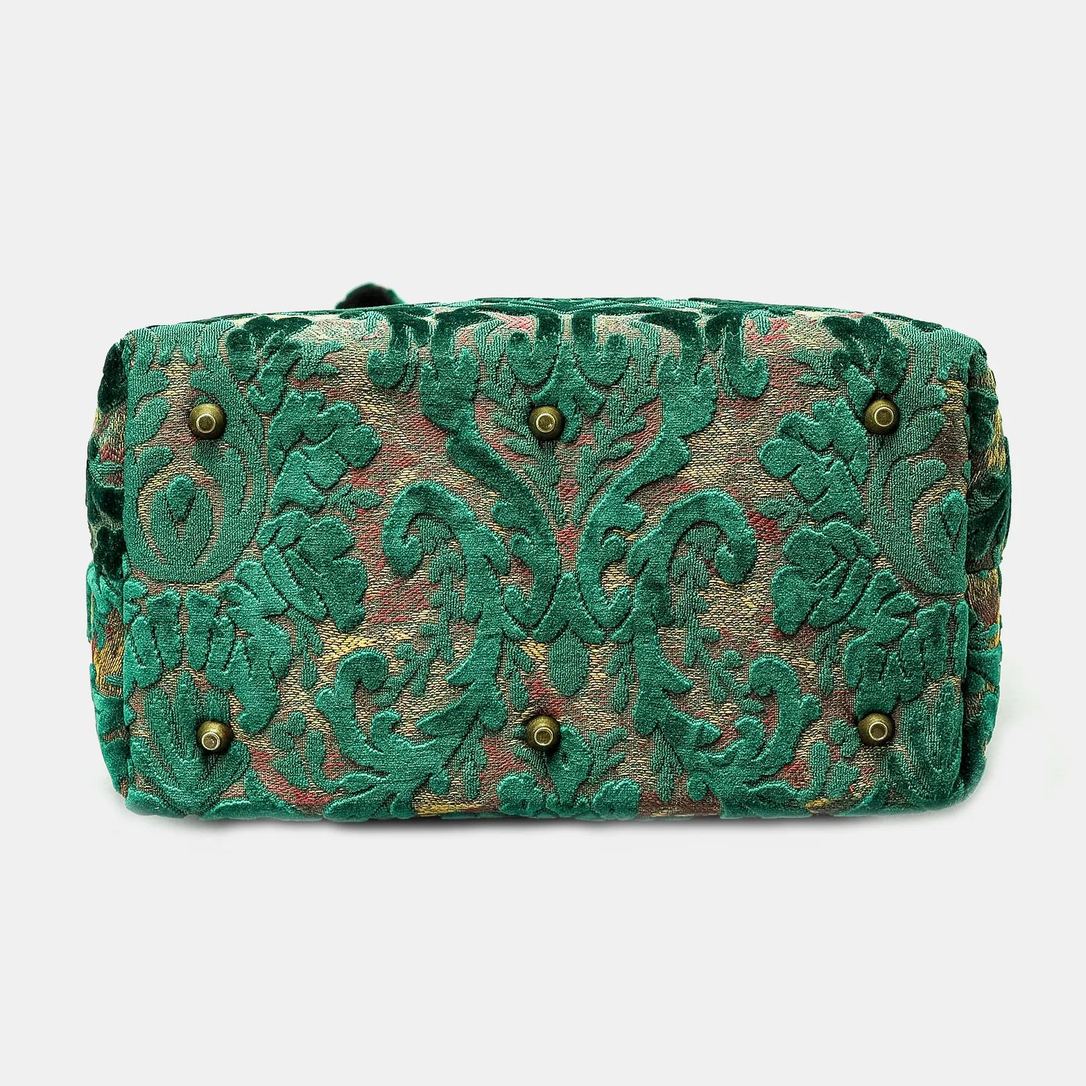 Burnout Velvet Jade Green Carpet Laptop Backpack of America bottom