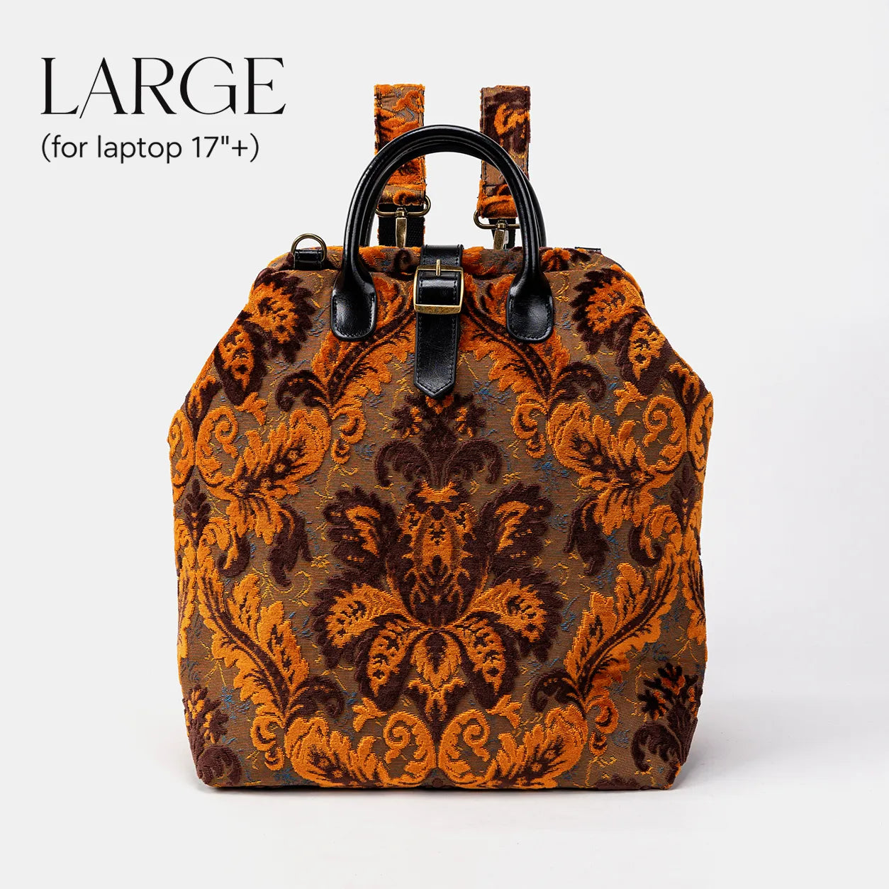 Burnout Velvet Revival Sienna Carpet Large Laptop Backpack of America main