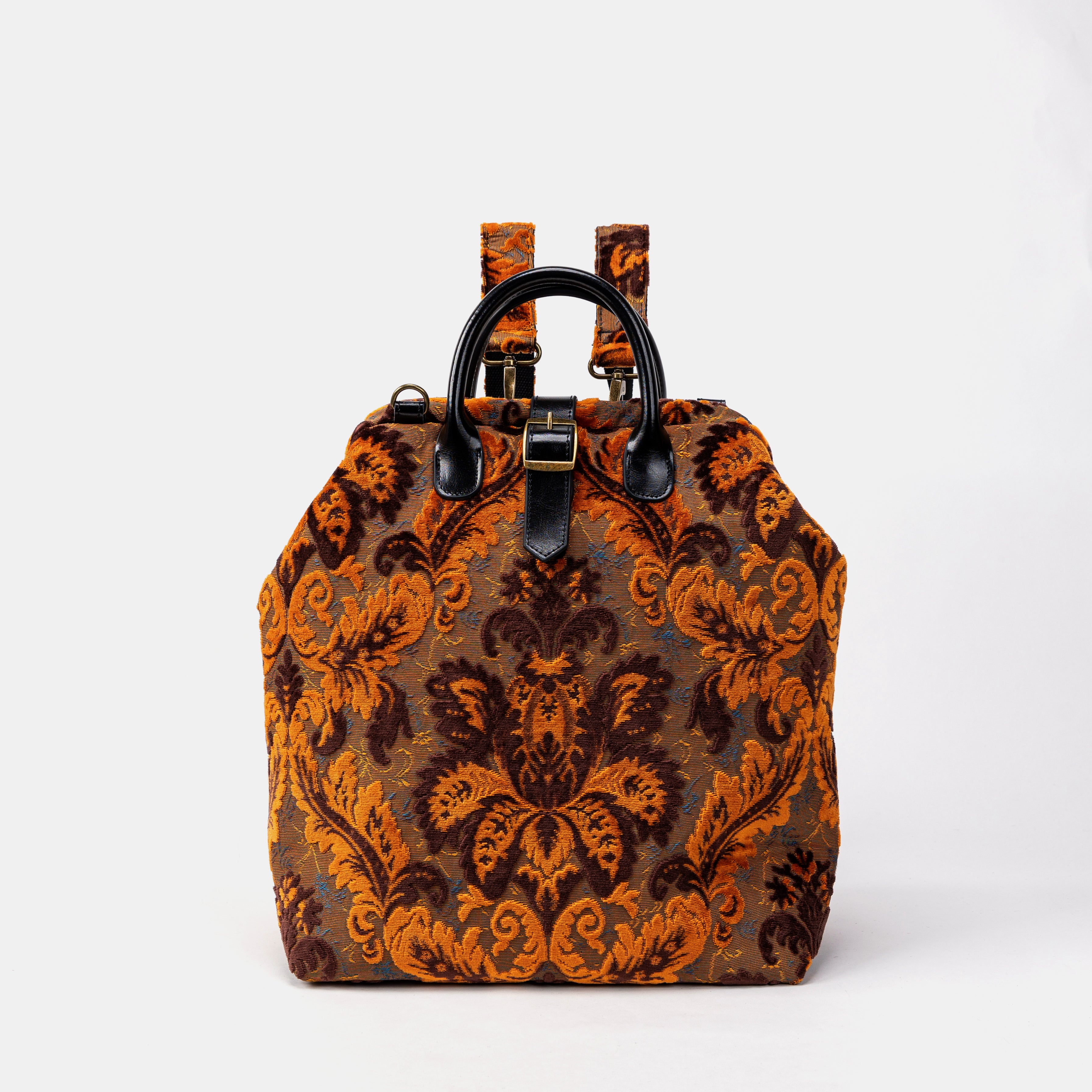 Revival Sienna Carpet Laptop Backpack Mary Poppins Bag front