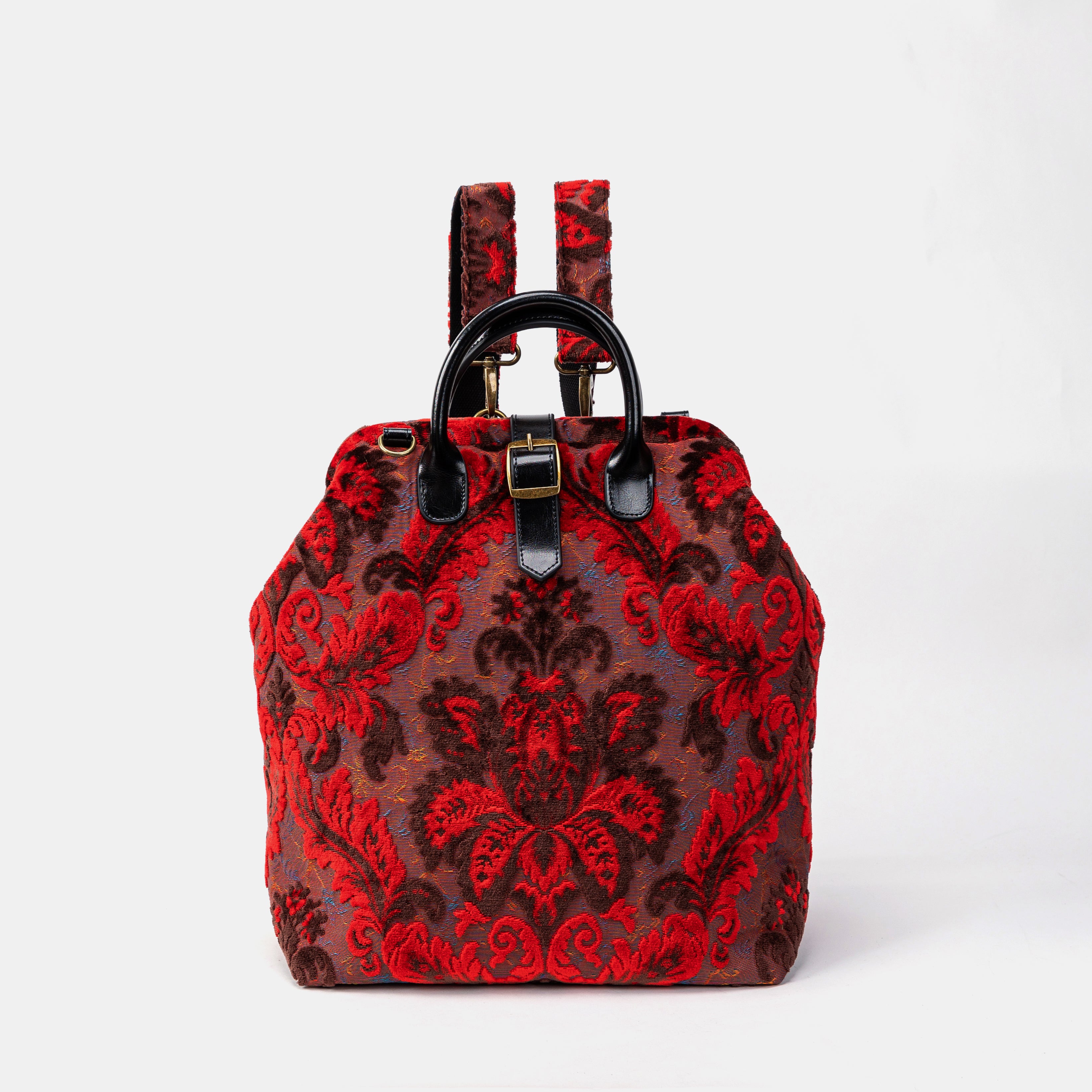Revival scarlet Carpet Laptop Backpack Mary Poppins Bag front