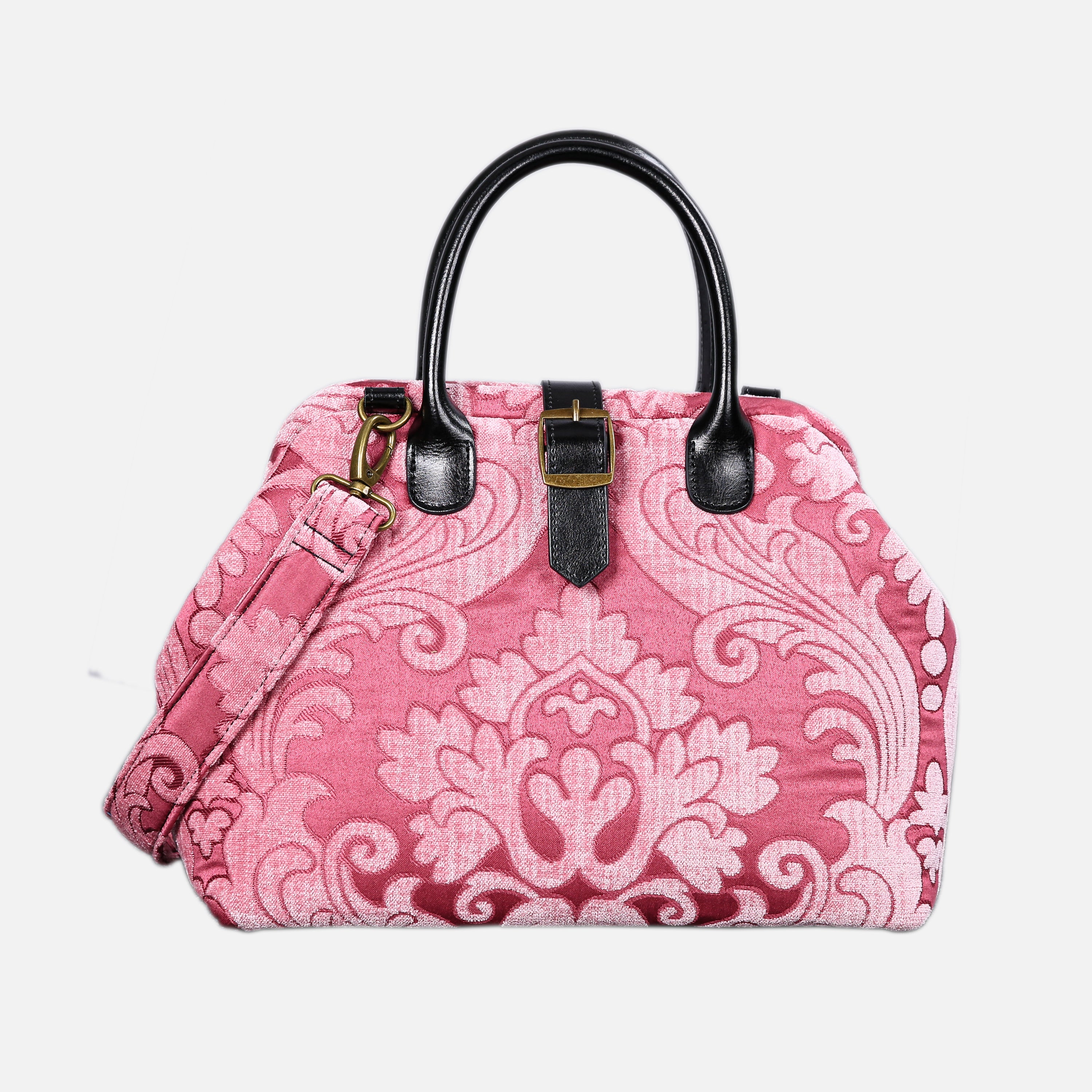 Queen Rose Pink Carpet Handbag Purse carpet bag MCW Handmade