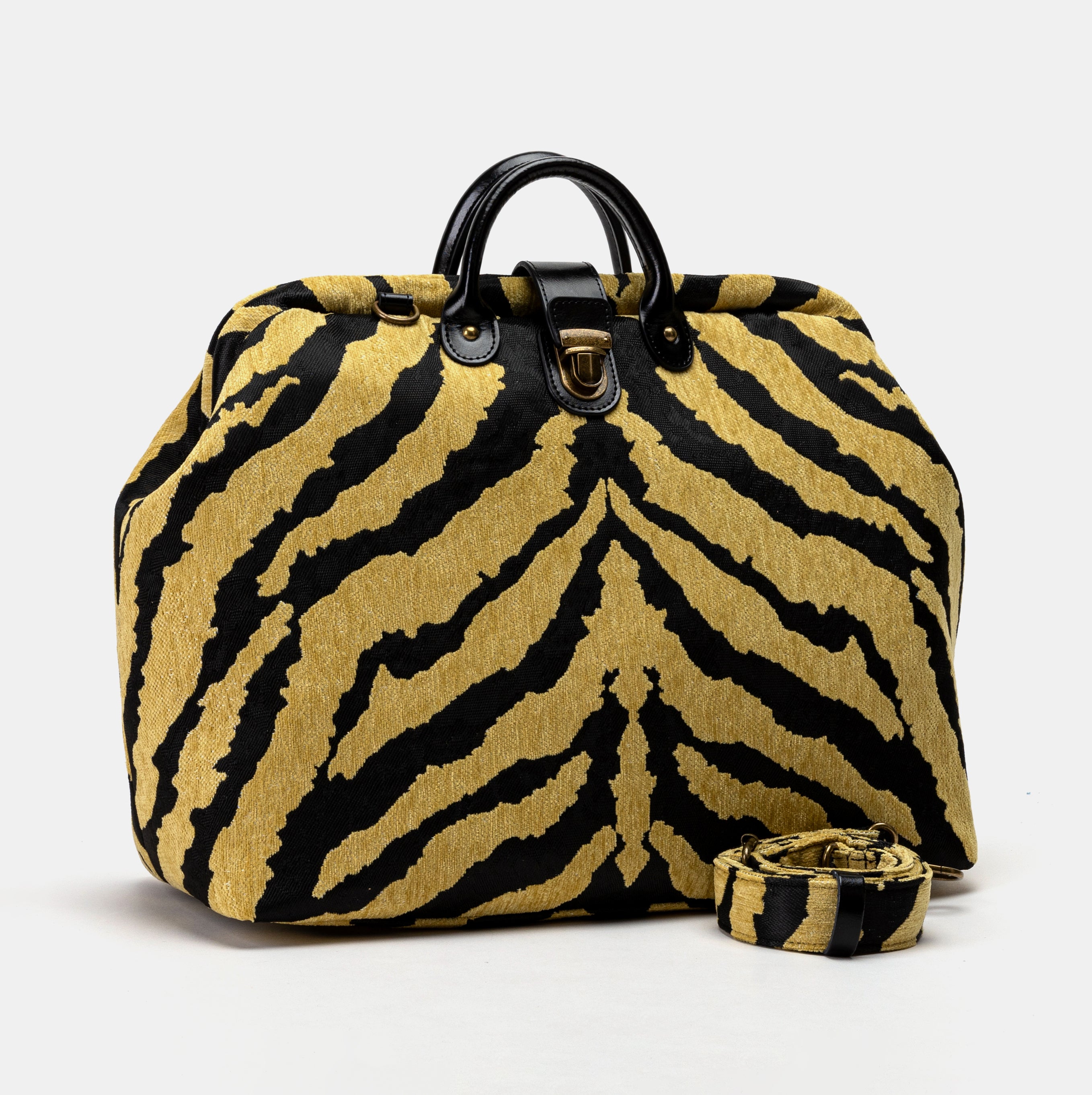Zebra Daffodil Laptop Work Bag of America with shoulder strap