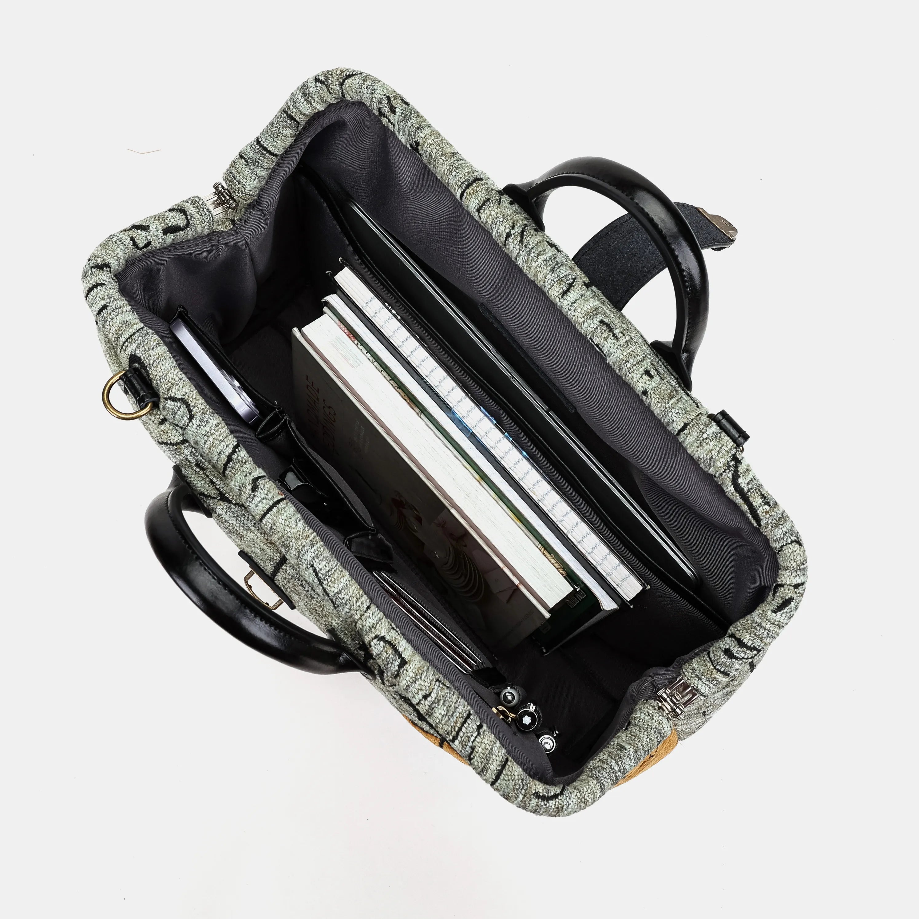 Here Be Dragons Laptop Work Bag of America-In use