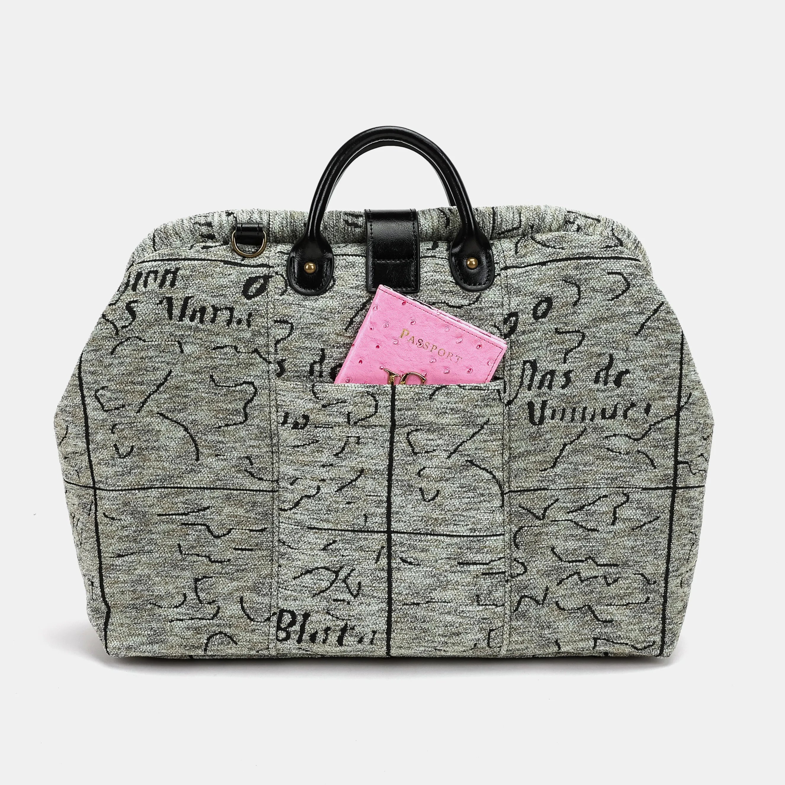 Here Be Dragons Laptop Work Bag of America-Back