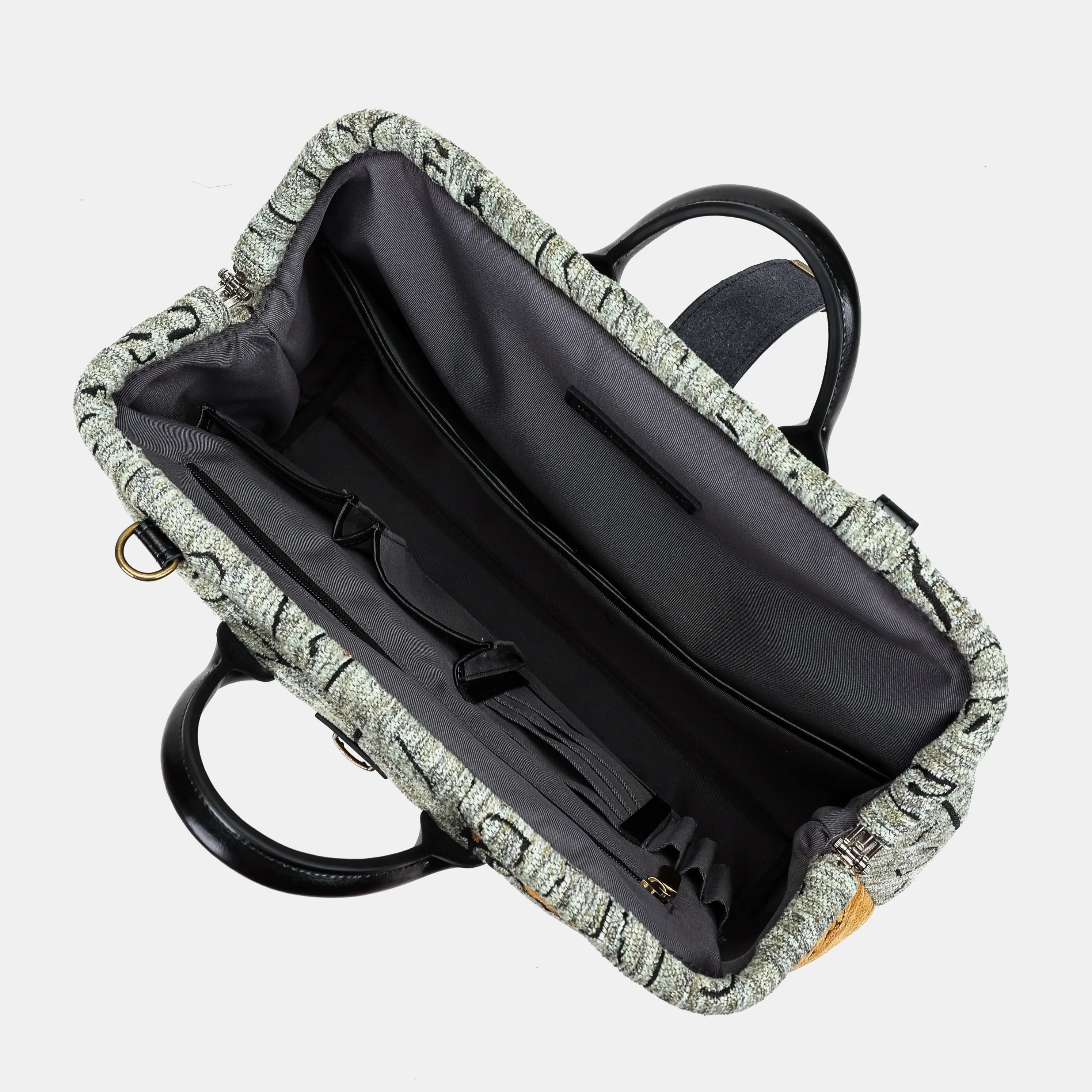 Here Be Dragons Laptop Work Bag of America-Inside