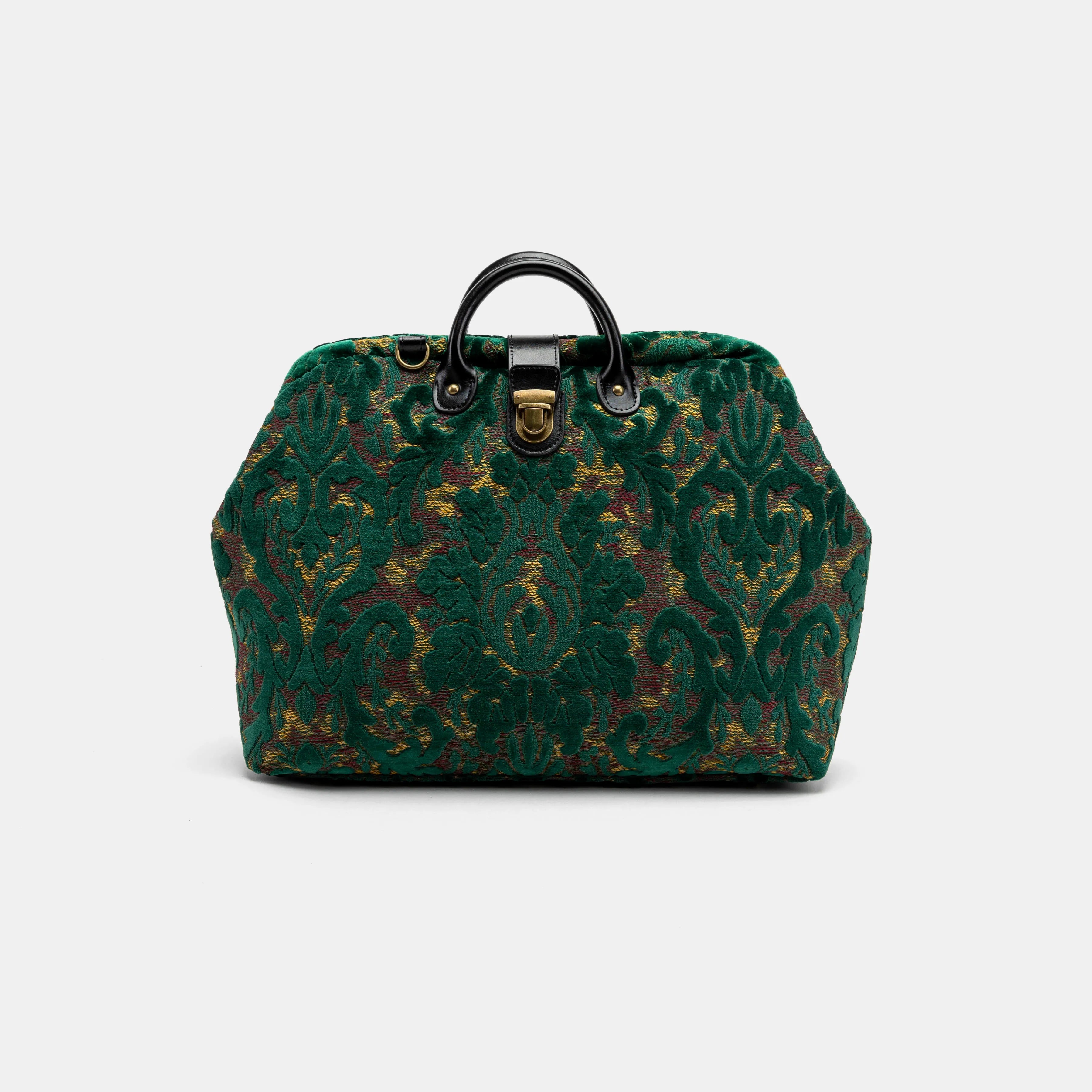 Burnout Velvet Jade Green Laptop Work Bag main