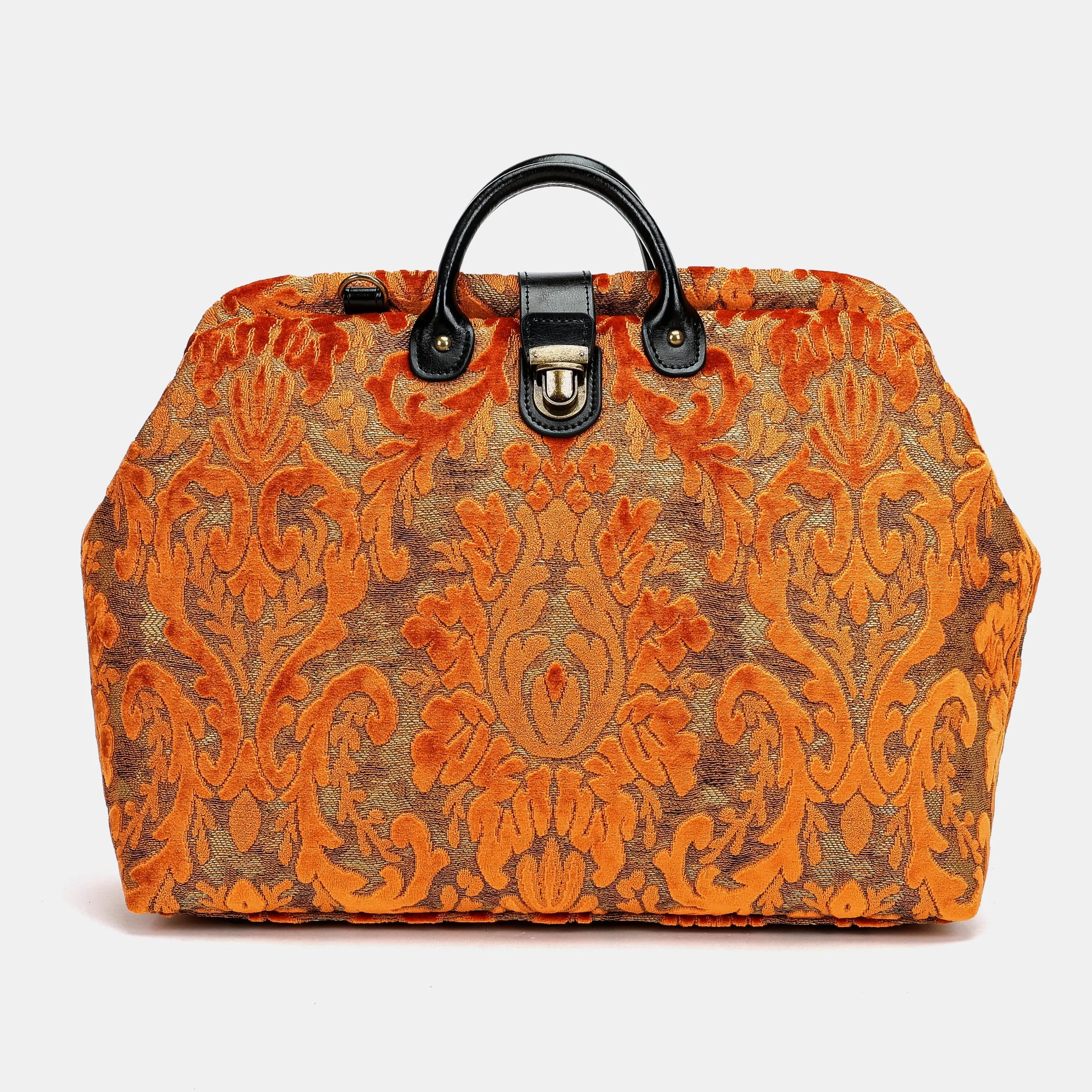 Burnout Velvet Orange Laptop Work Bag main