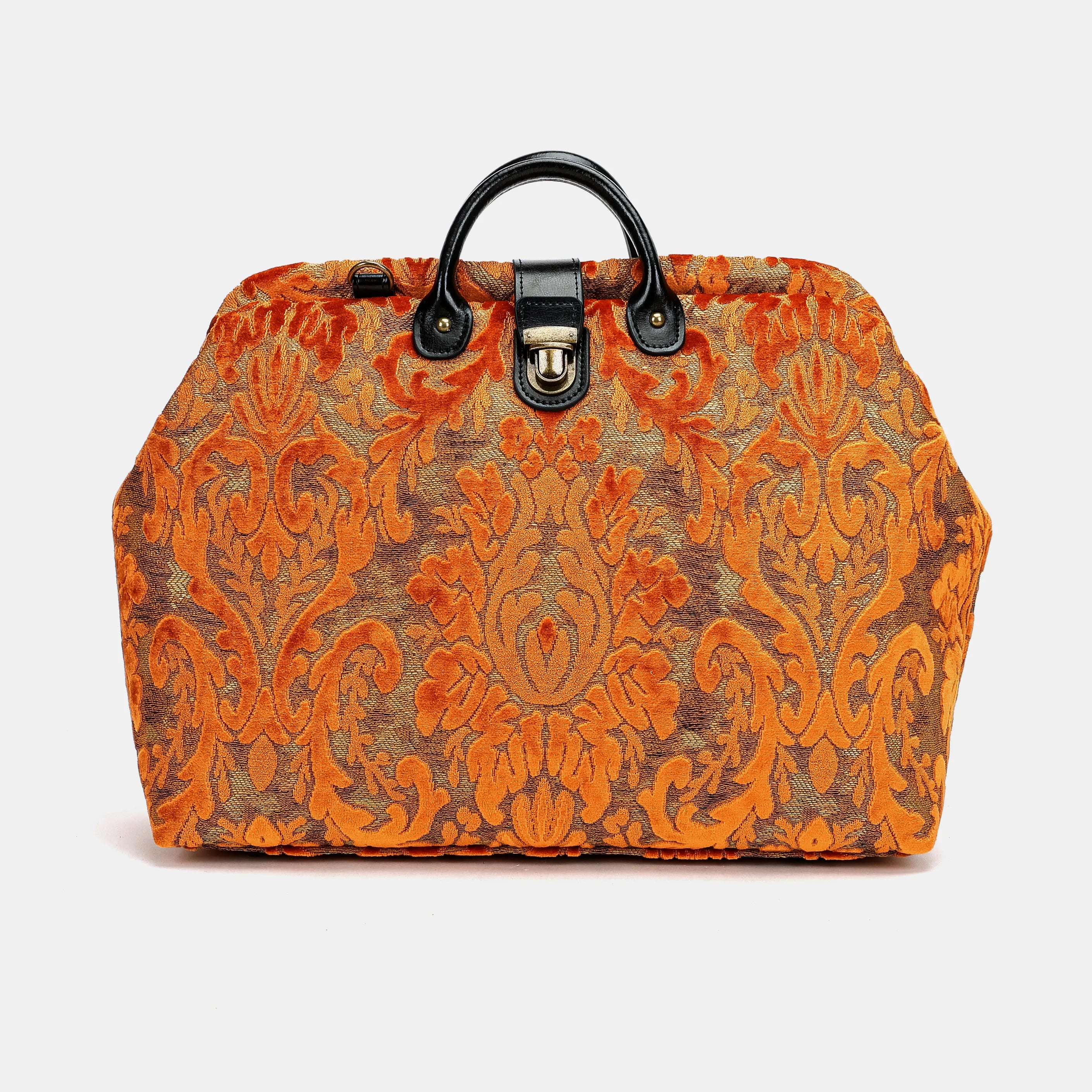 Burnout Velvet Orange Laptop Work Bag main