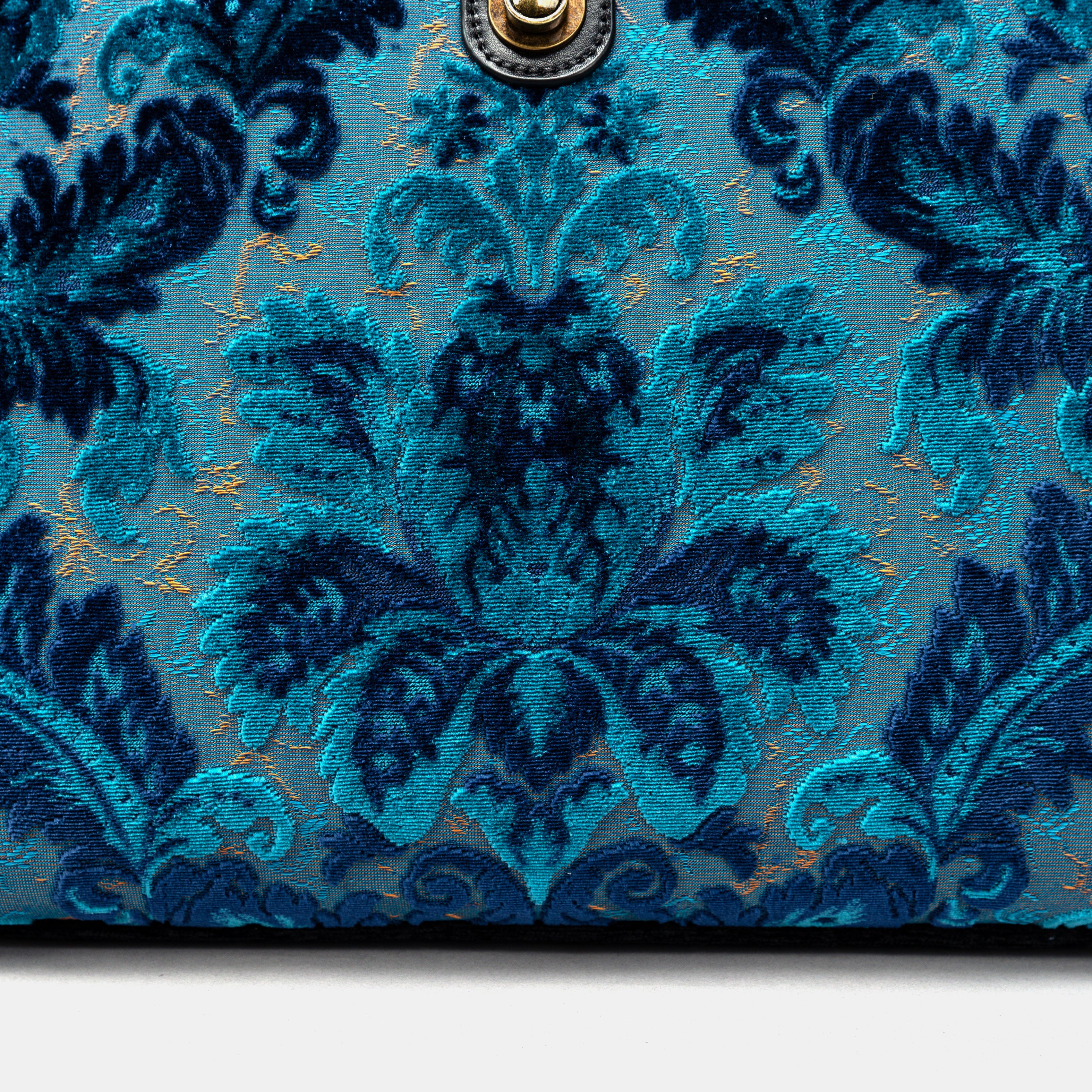 Burnout Velvet Revival Aqua Laptop Work Bag