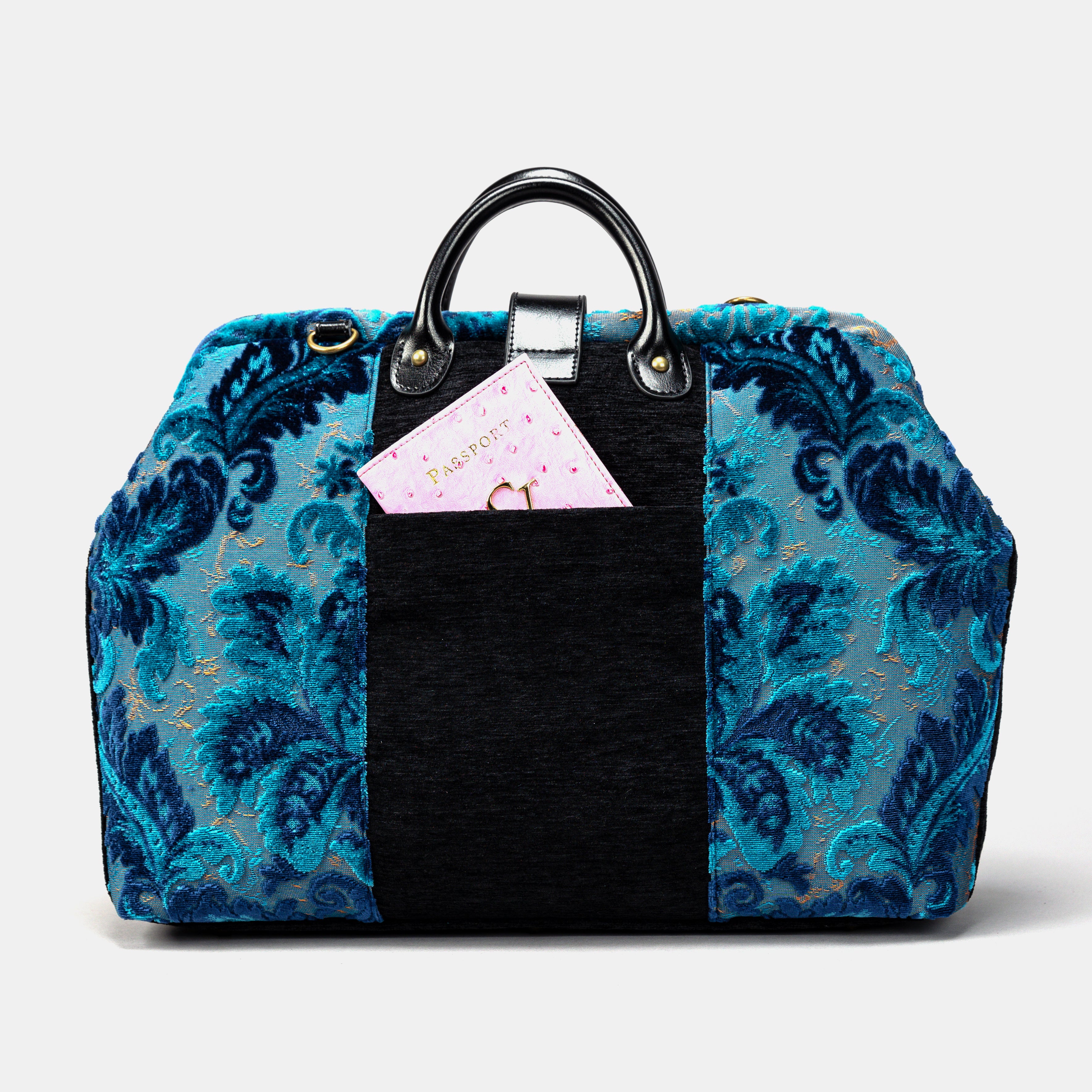 Burnout Velvet Revival Aqua Laptop Work Bag