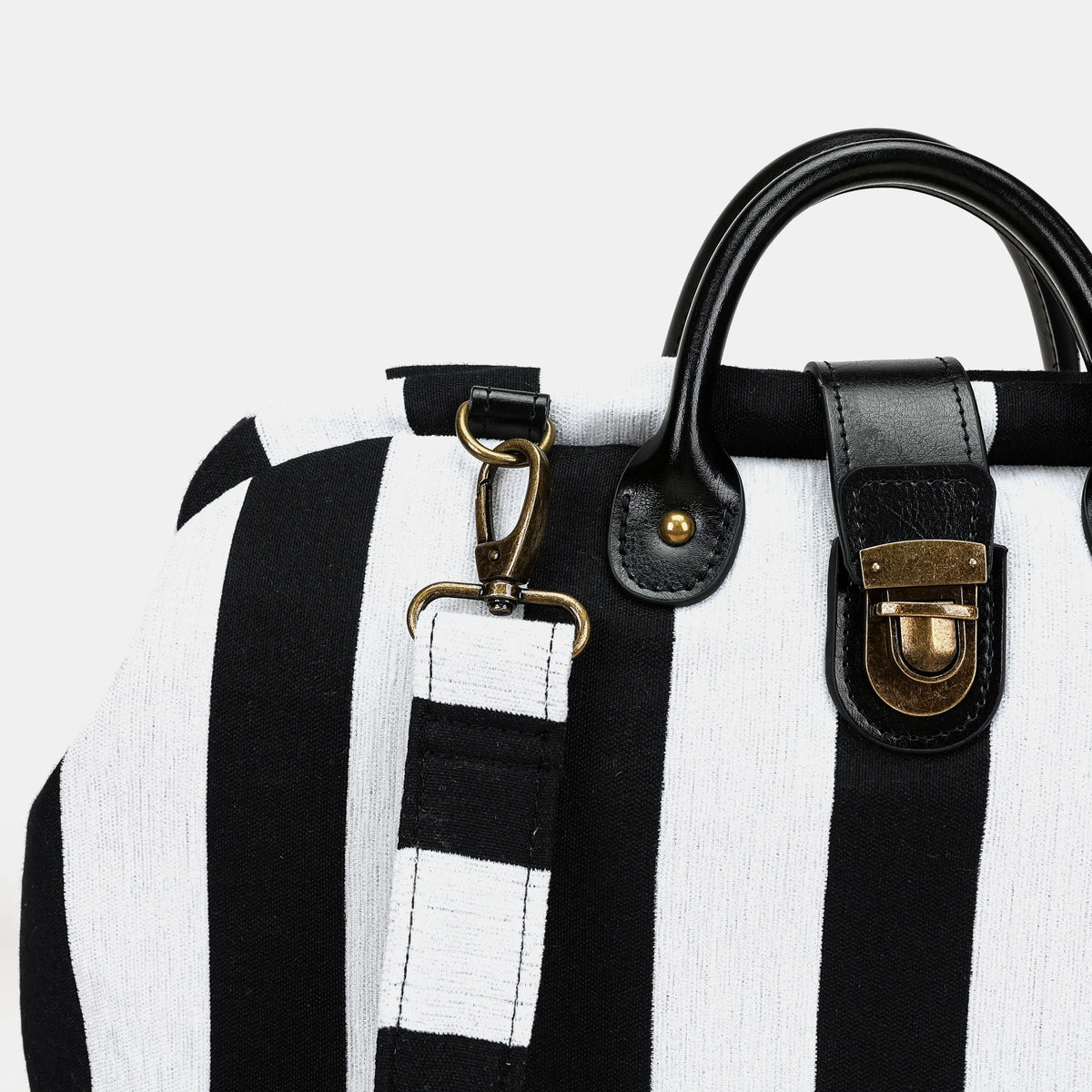 Black & White Beetlejuice Laptop Work Bag Carpetbag of America details
