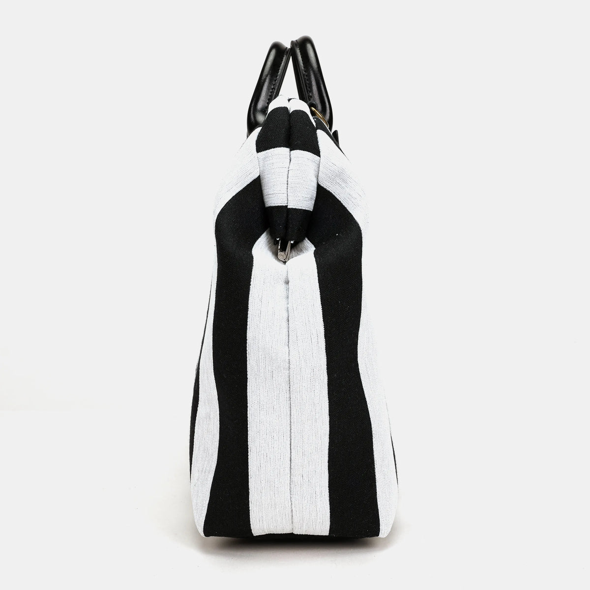 Black & White Beetlejuice Laptop Work Bag Carpetbag of America side