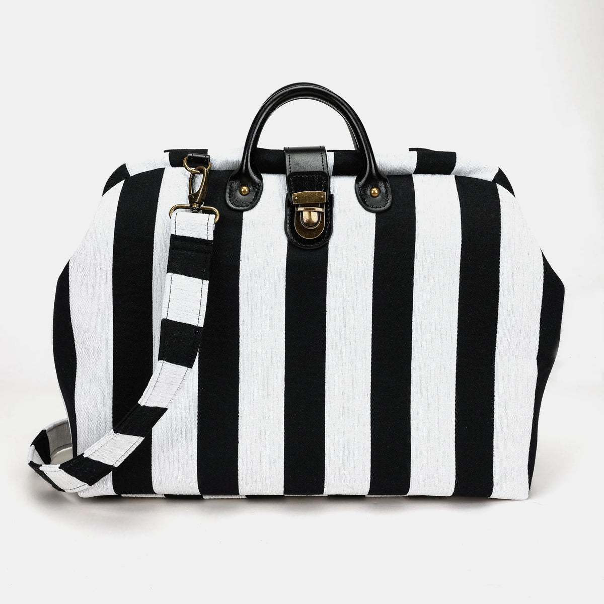 Black & White Beetlejuice Laptop Work Bag Carpetbag of America main