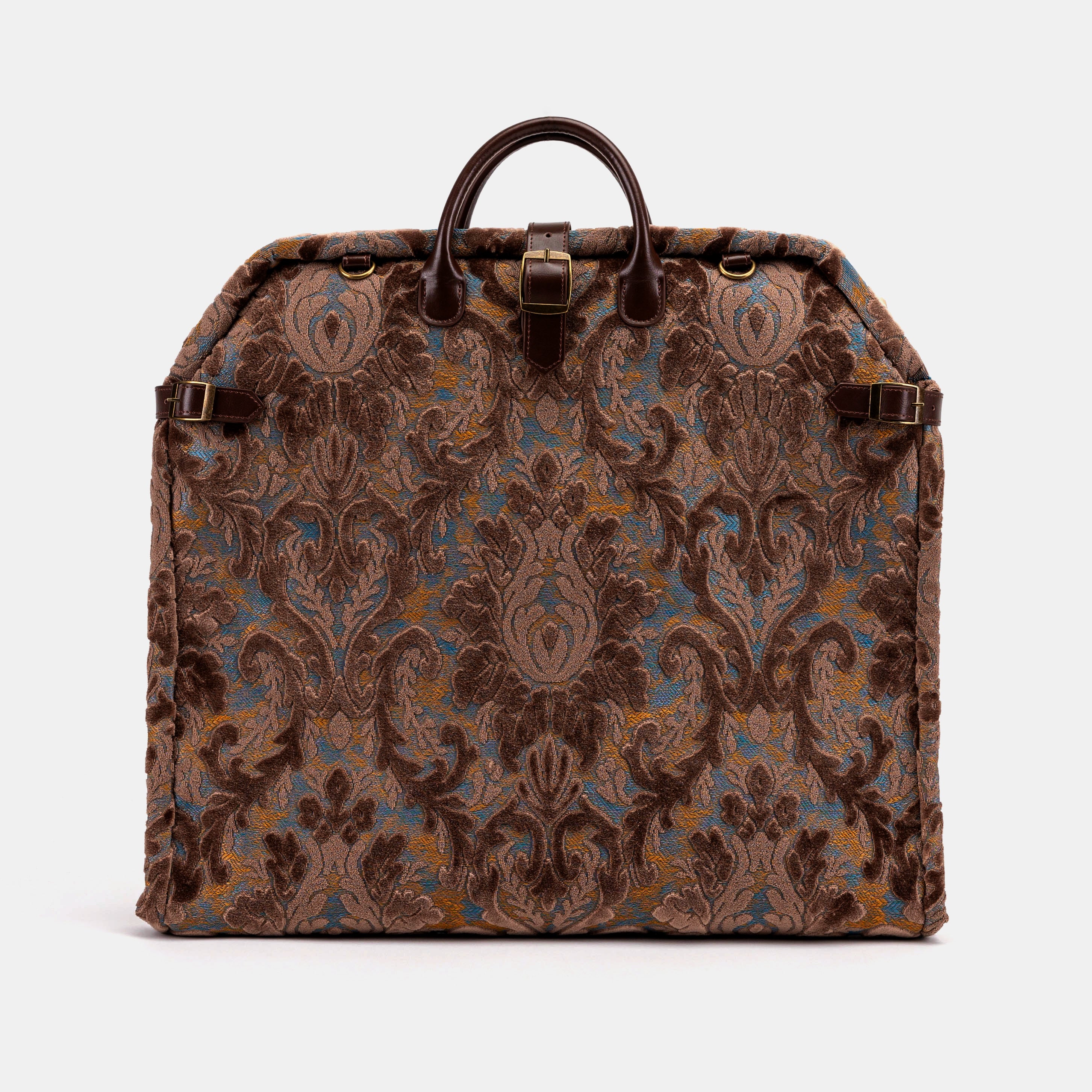 Burnout Velvet Camel Carpet Garment Bag Carpetbag of America front