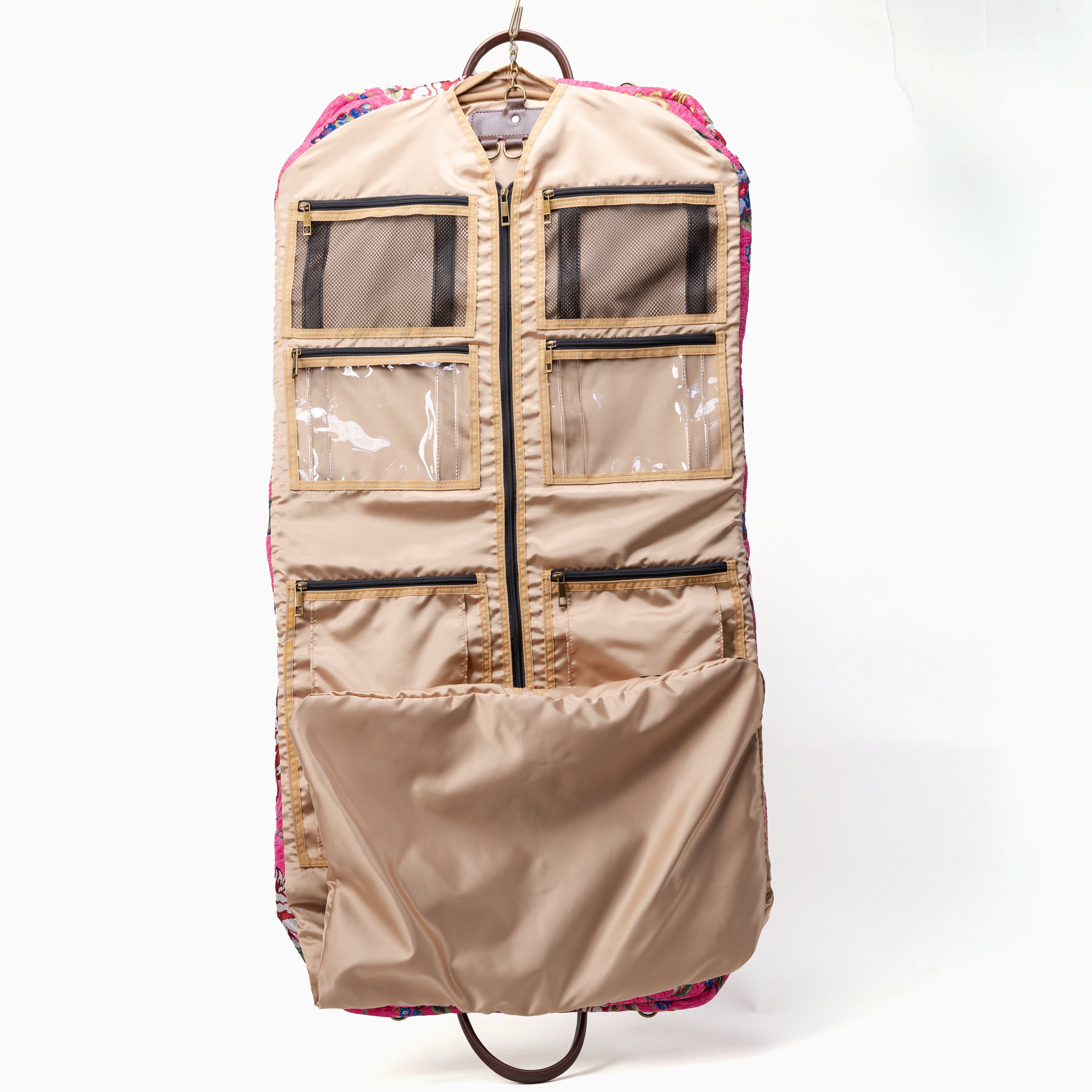 Wild Pink Rose Carpet Garment Bag