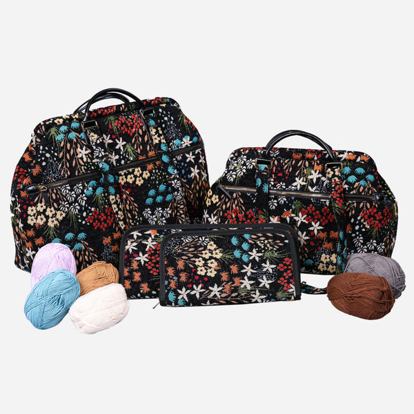 Night Garden Knitting Project Bag  MCW Handmade-1