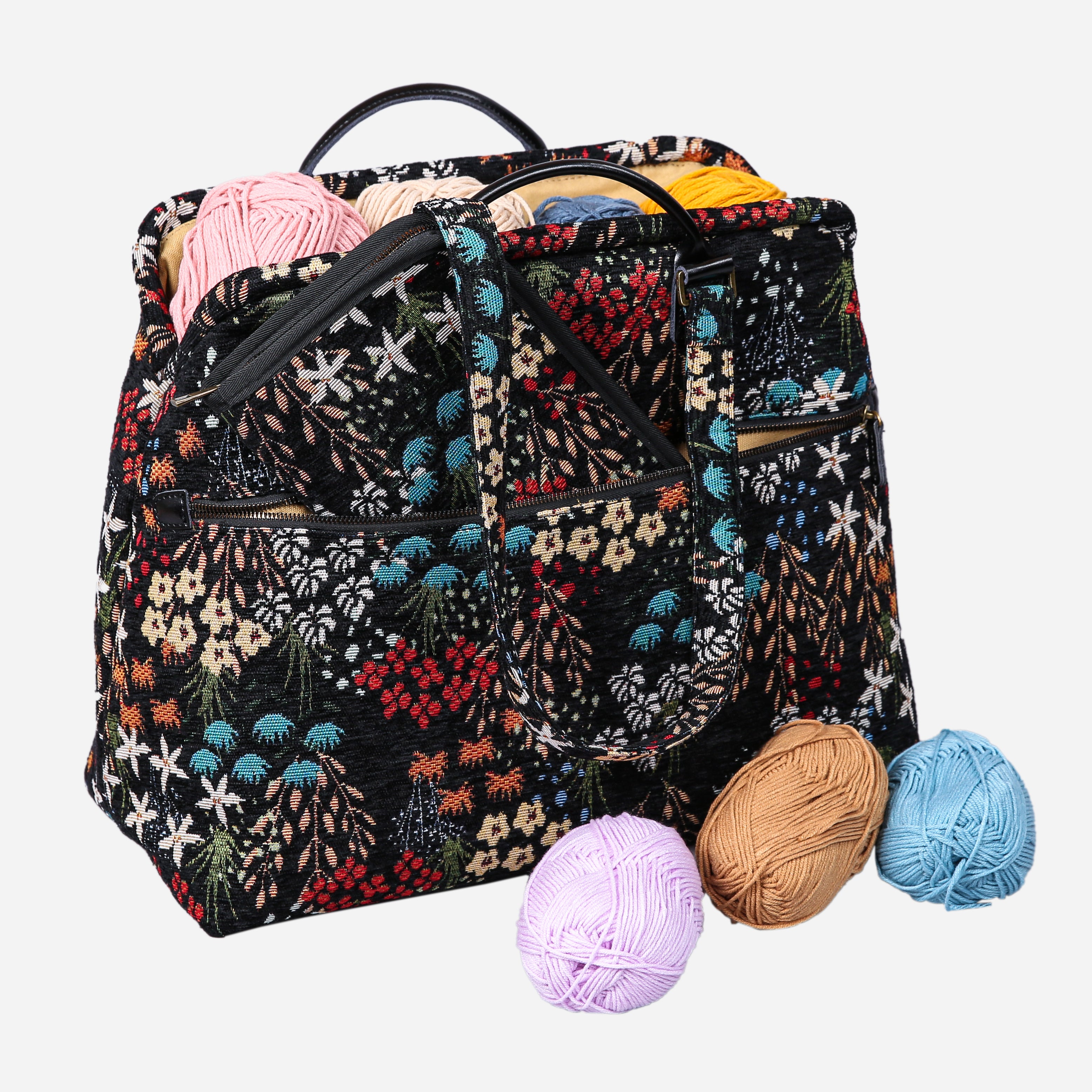 Night Garden Knitting Project Bag  MCW Handmade-2