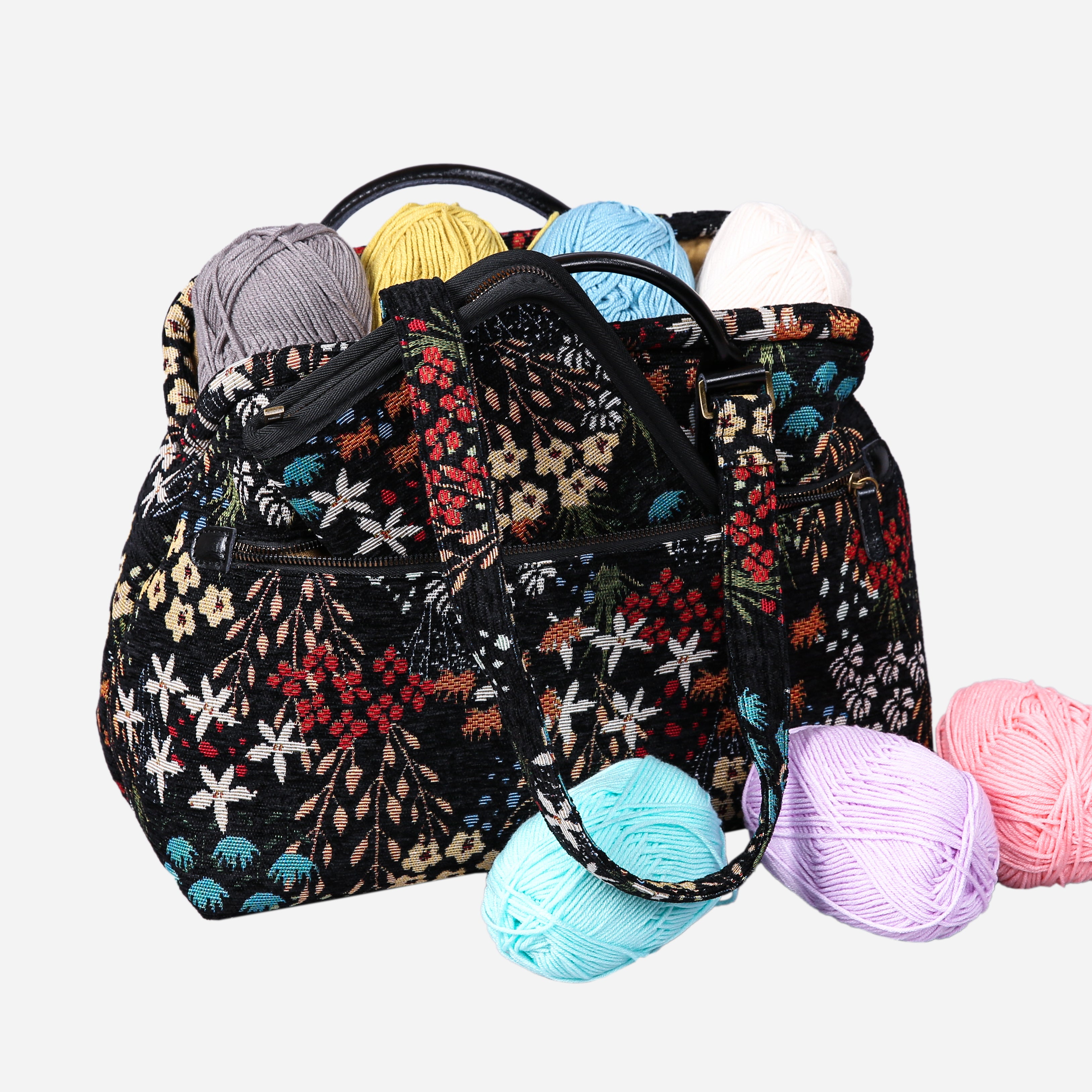 Night Garden Knitting Project Bag  MCW Handmade-3