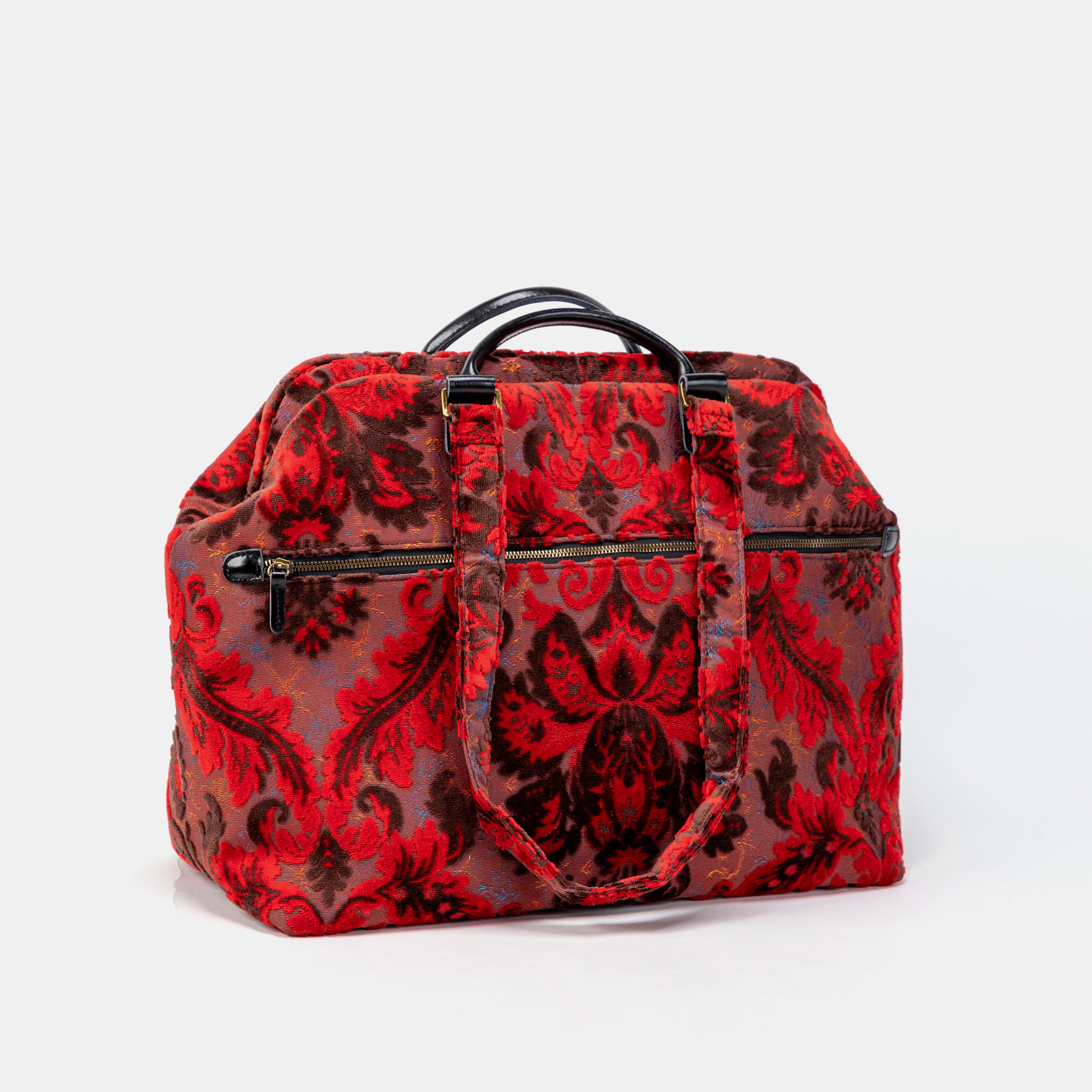 Burnout Velvet Revival Scarlet Knitting Project Bag