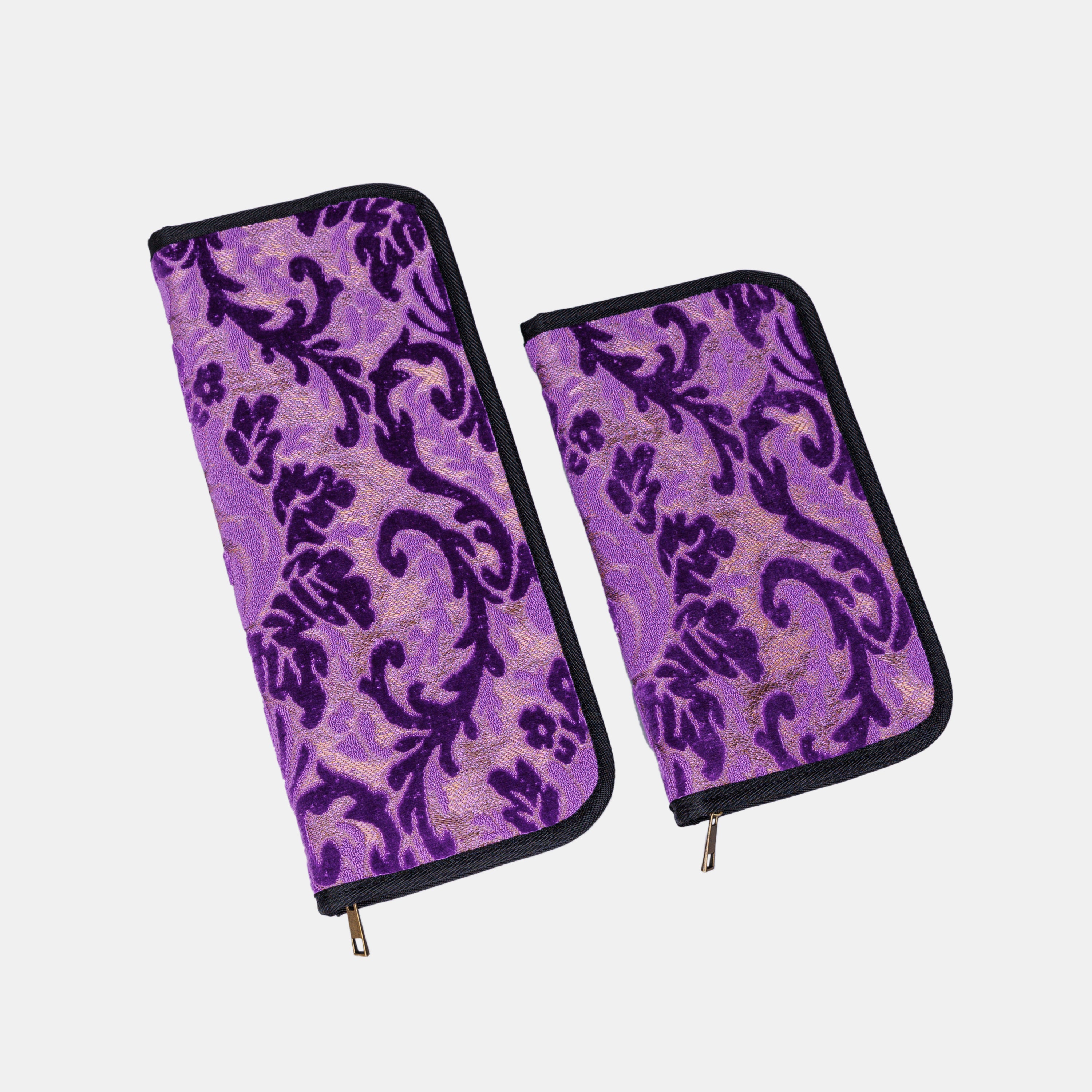 Burnout Velvet Purple Carpet Needle Case  MCW Handmade