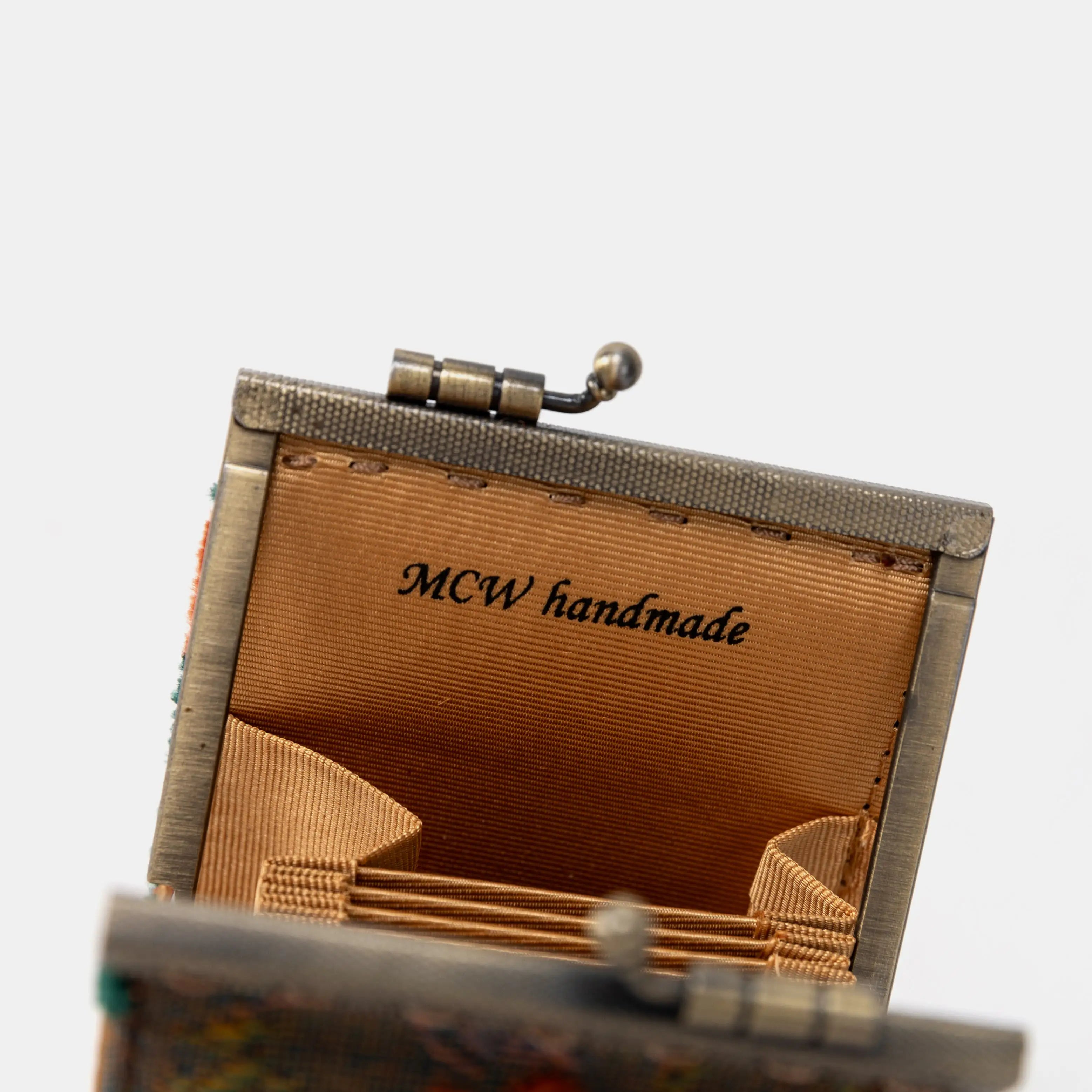 Burnout Velvet Revival Jade Card Wallet of America Top