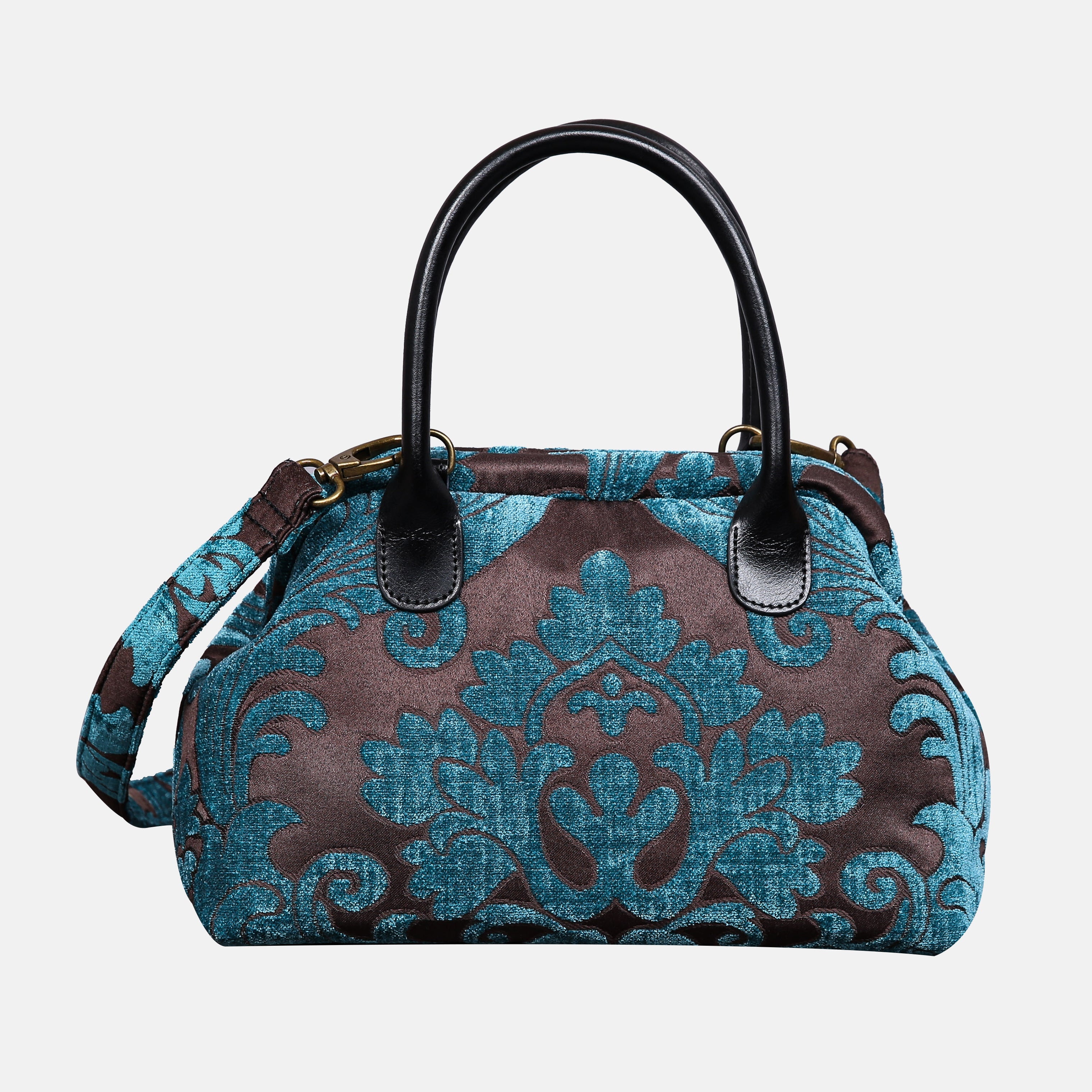 Queen Azure Blue Carpet Satchel carpet bag MCW Handmade
