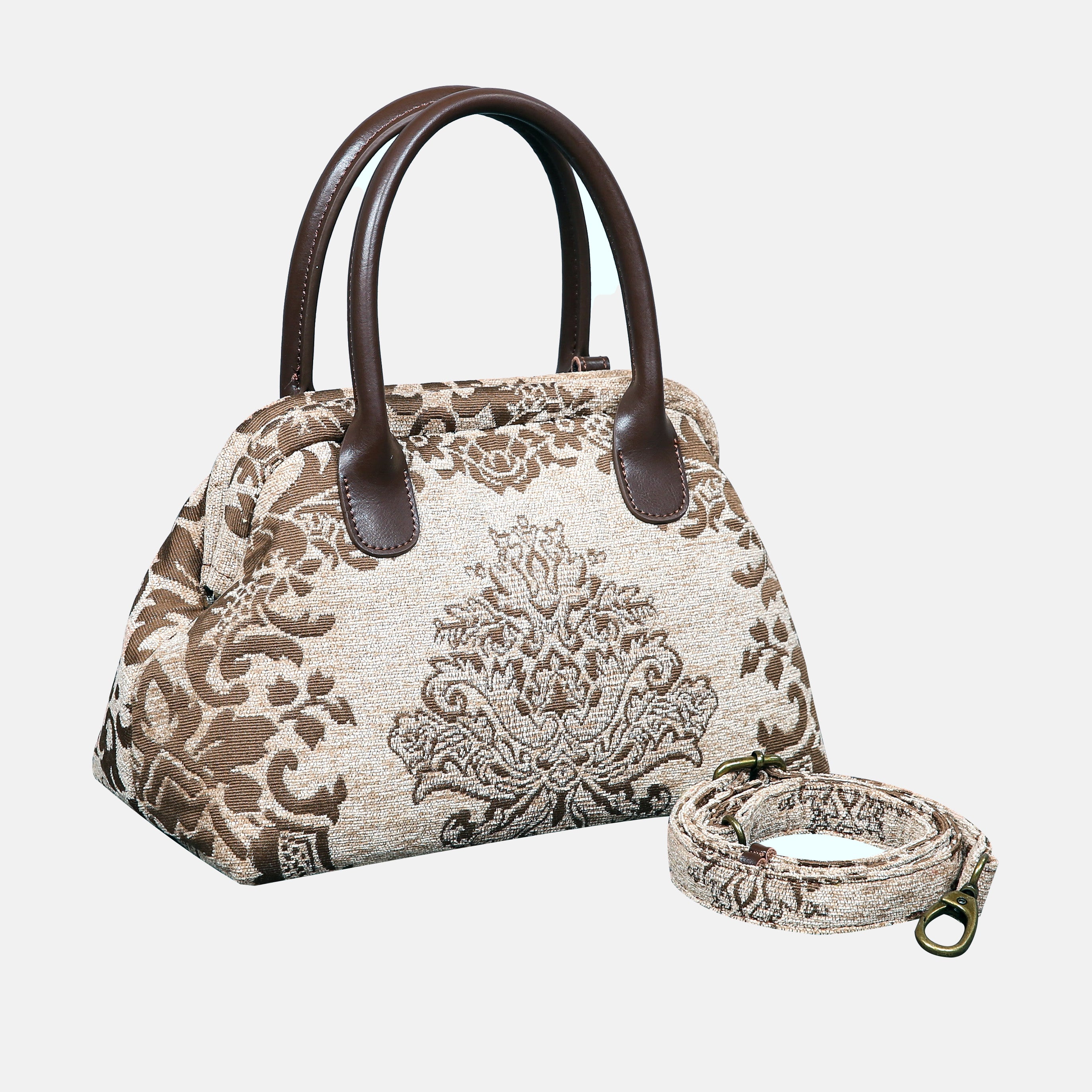 Griccia Camel Carpet Satchel