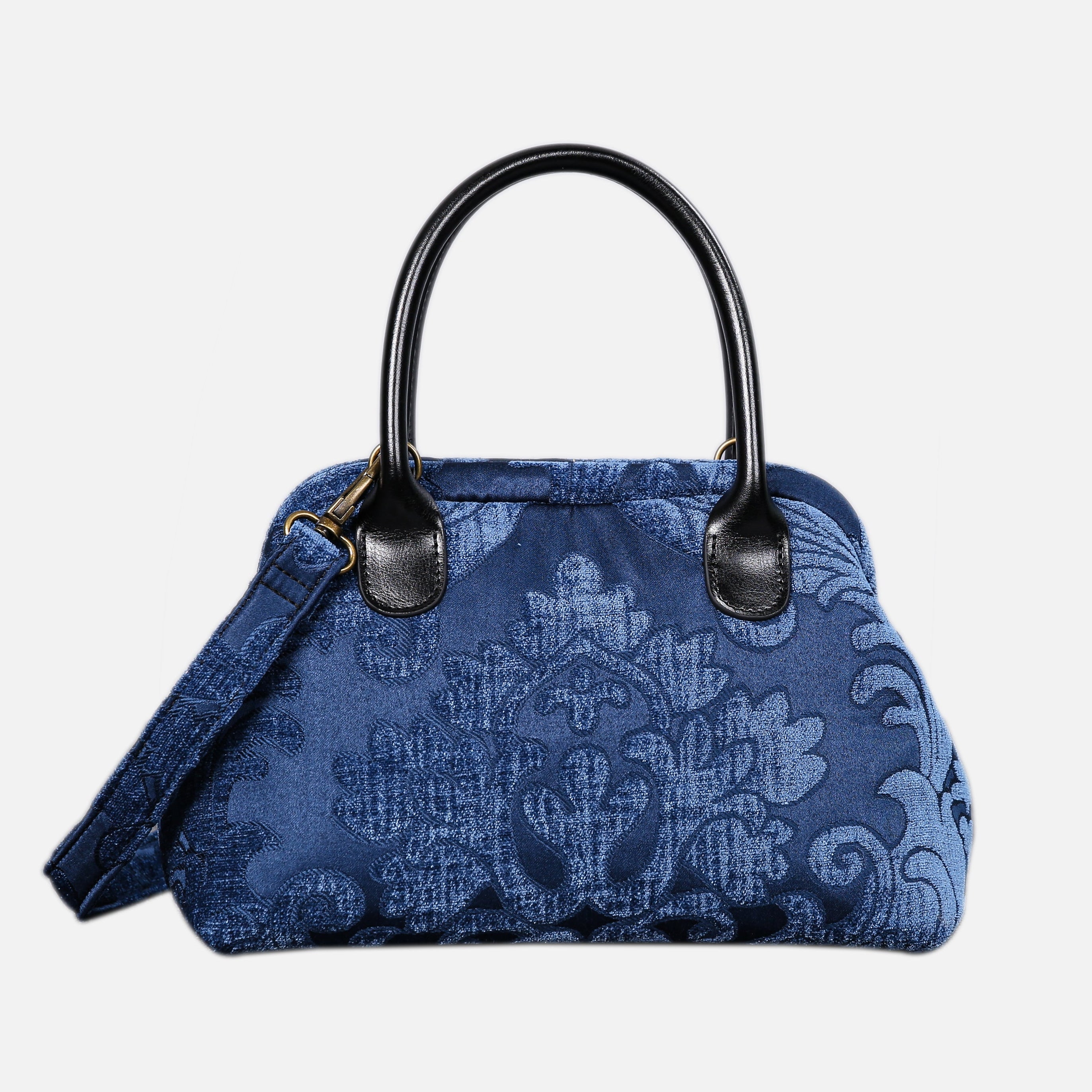 Queen Royal Blue Carpet Satchel carpet bag MCW Handmade