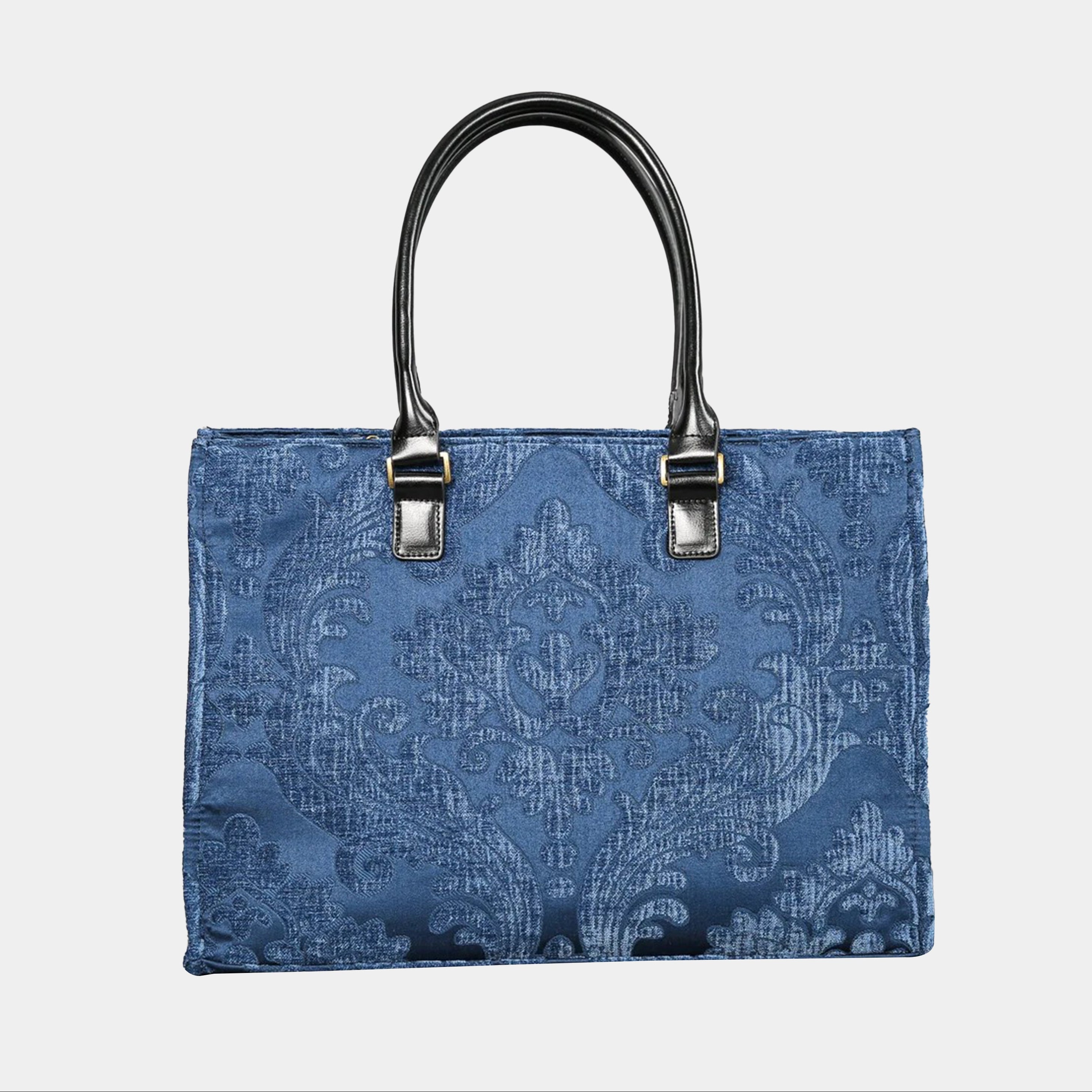 Queen Royal Blue Laptop Work Tote  MCW Handmade