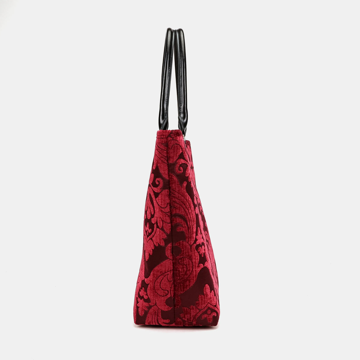 Queen Wine Carpet Tote Shopper Carpetbag of America side