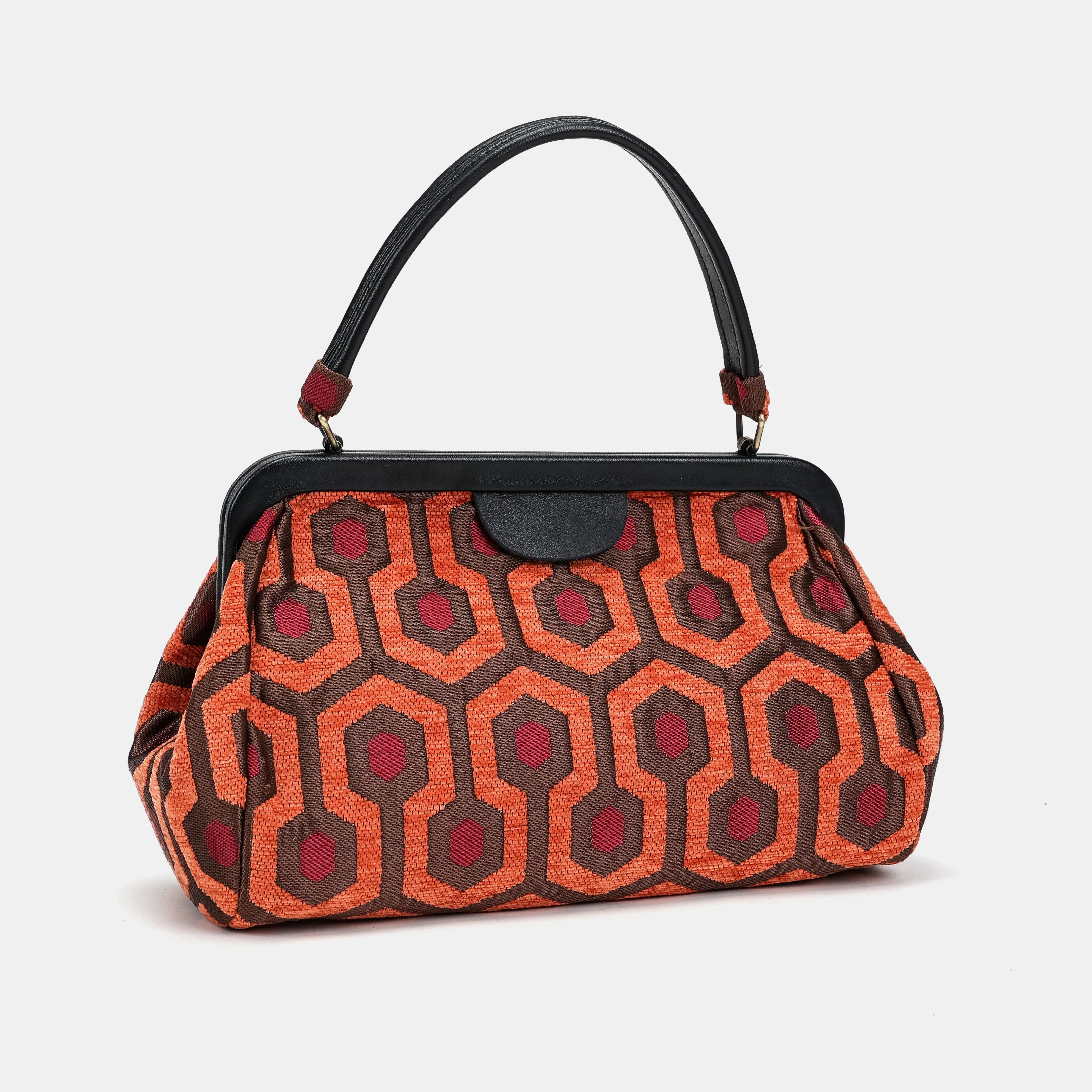 ''The Shining'' Overlook Hotel Top Handle Purse Carpetbag of America front side