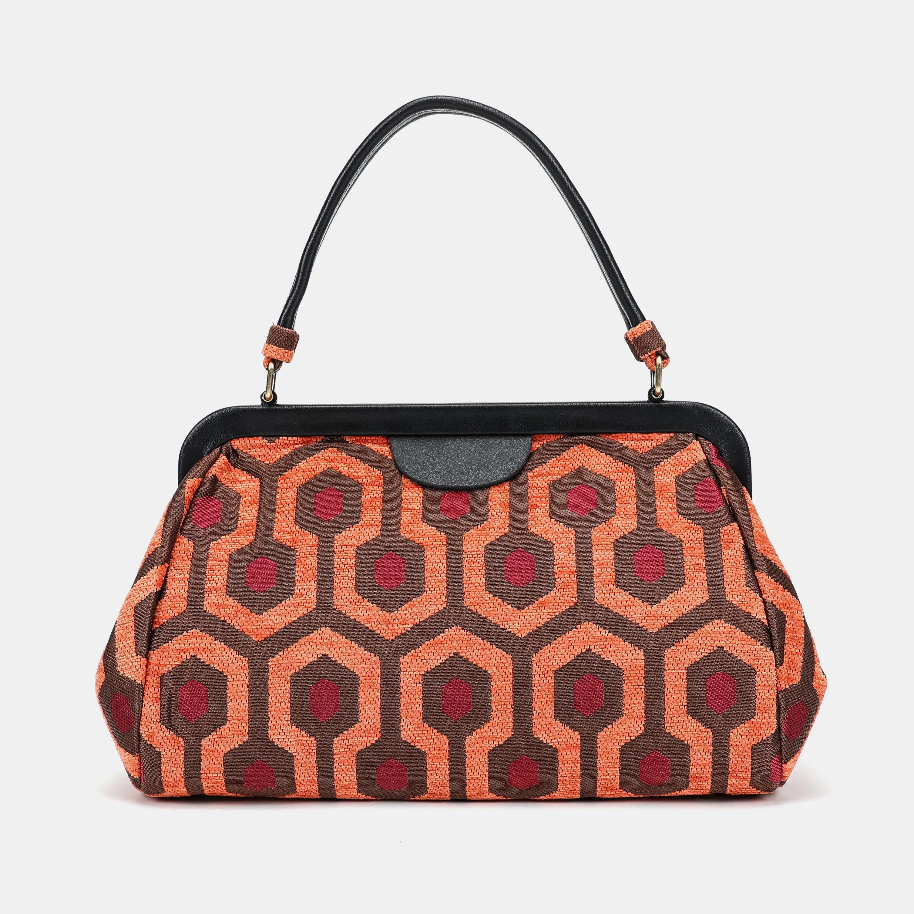 ''The Shining'' Overlook Hotel Top Handle Purse Carpetbag of America back