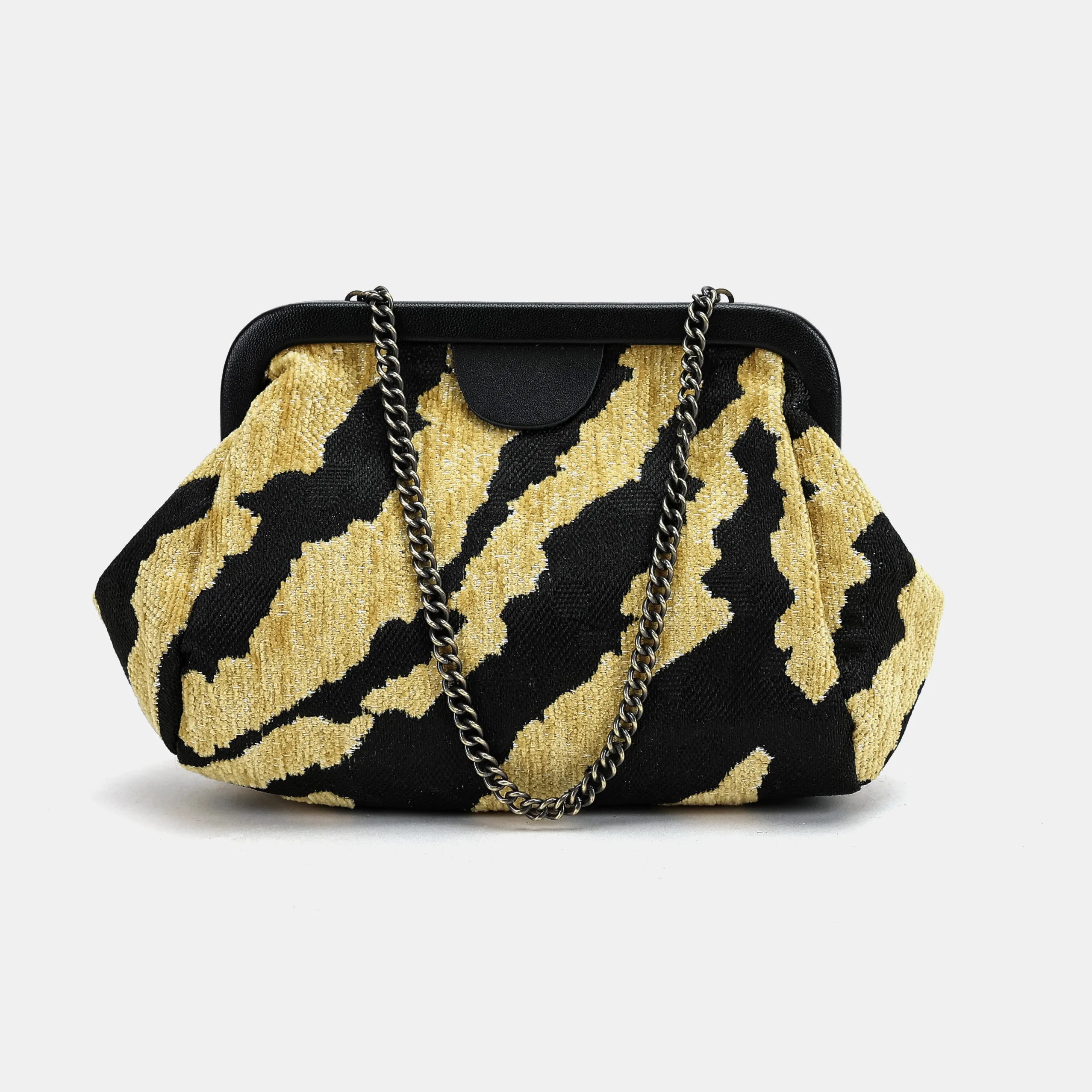 Tiger Stripe Evening Bag Clutch Carpetbag of America main