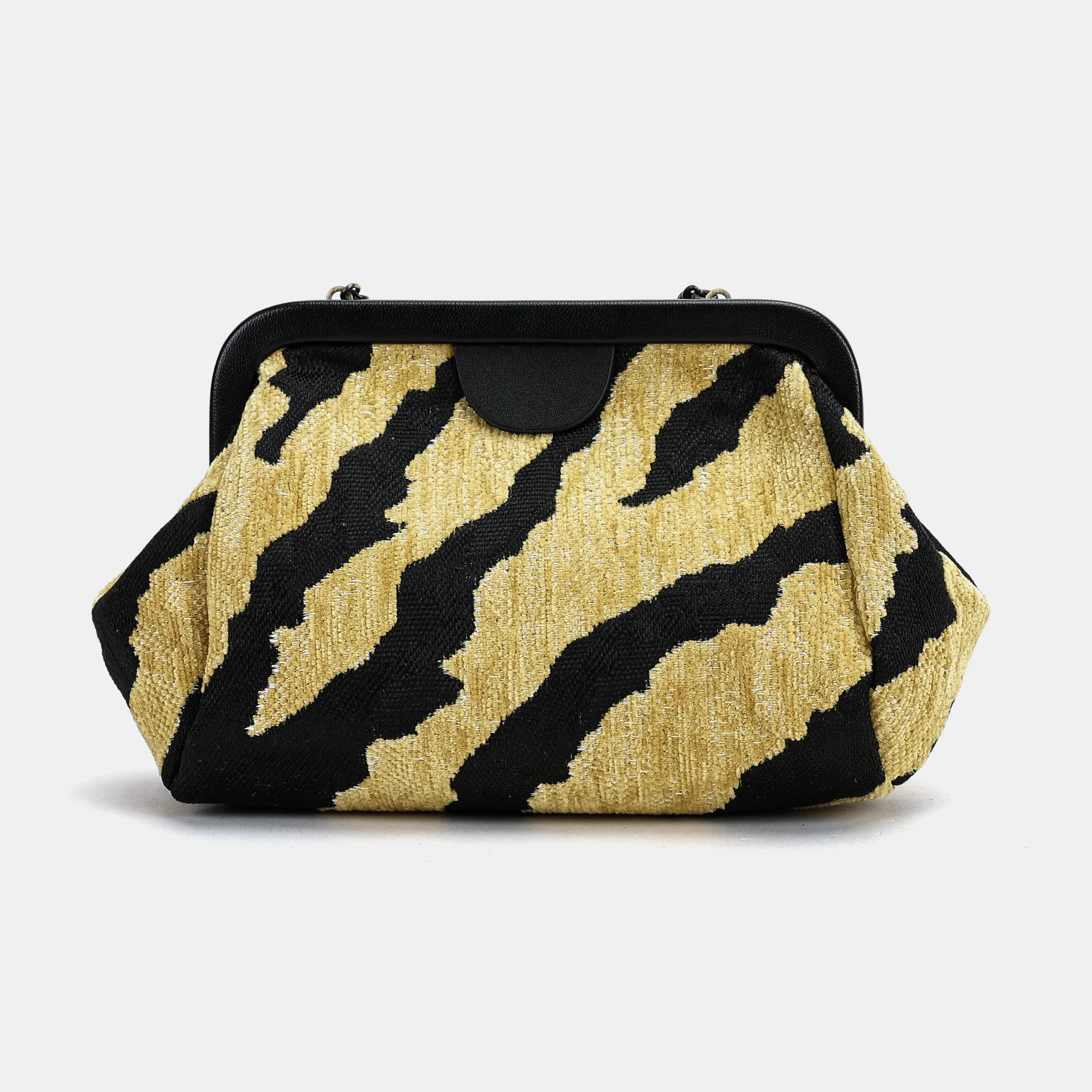 Tiger Stripe Evening Bag Clutch Carpetbag of America back