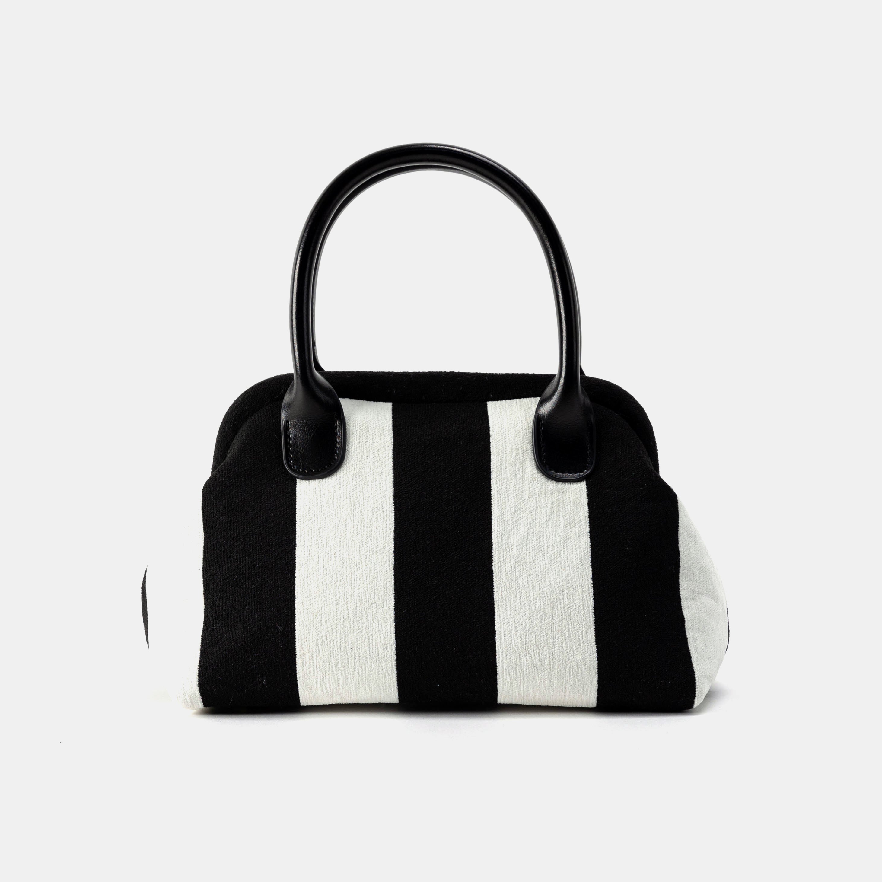 Black & White Beetlejuice Carpet Satchel