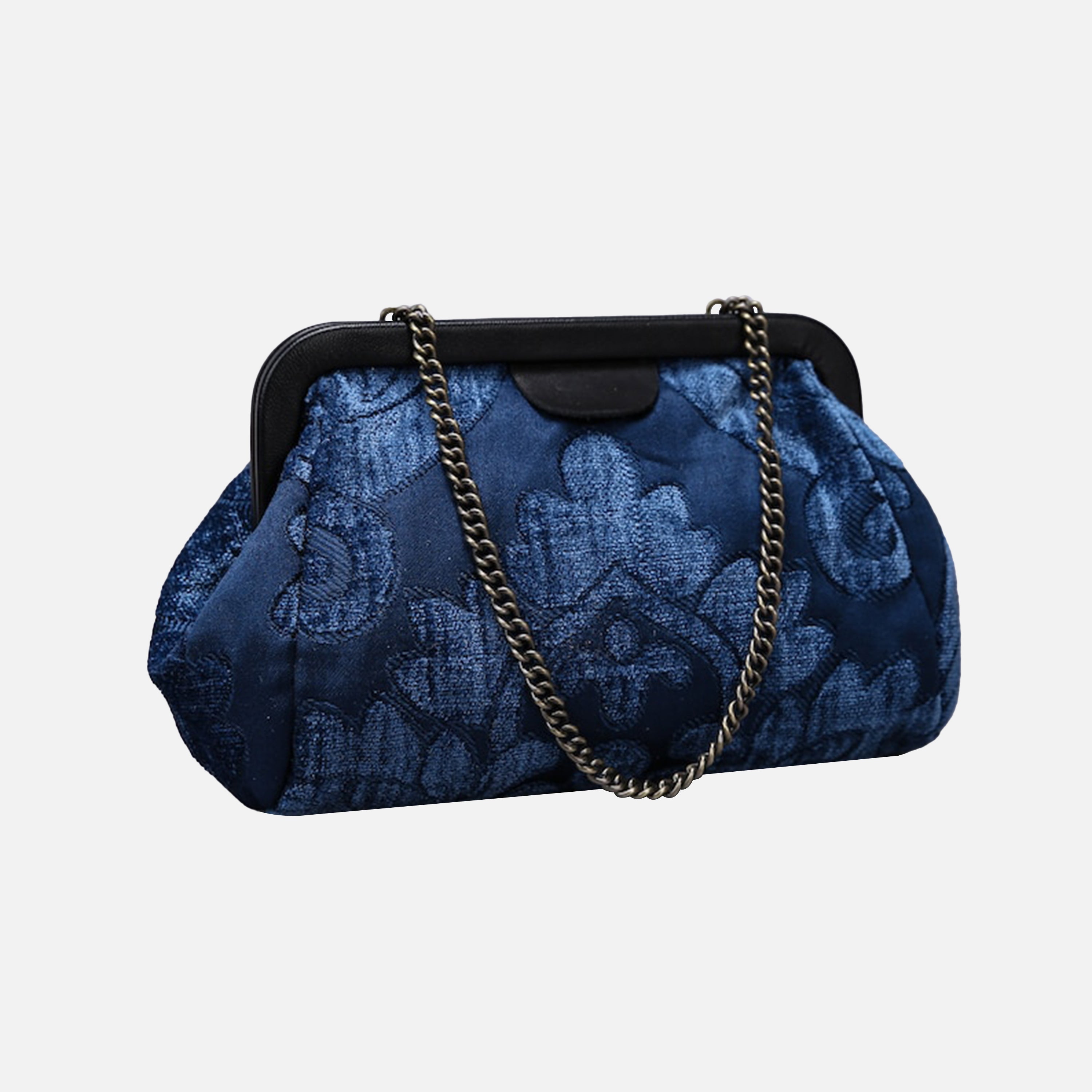 Queen Royal Blue carpet bag MCW Handmade-1