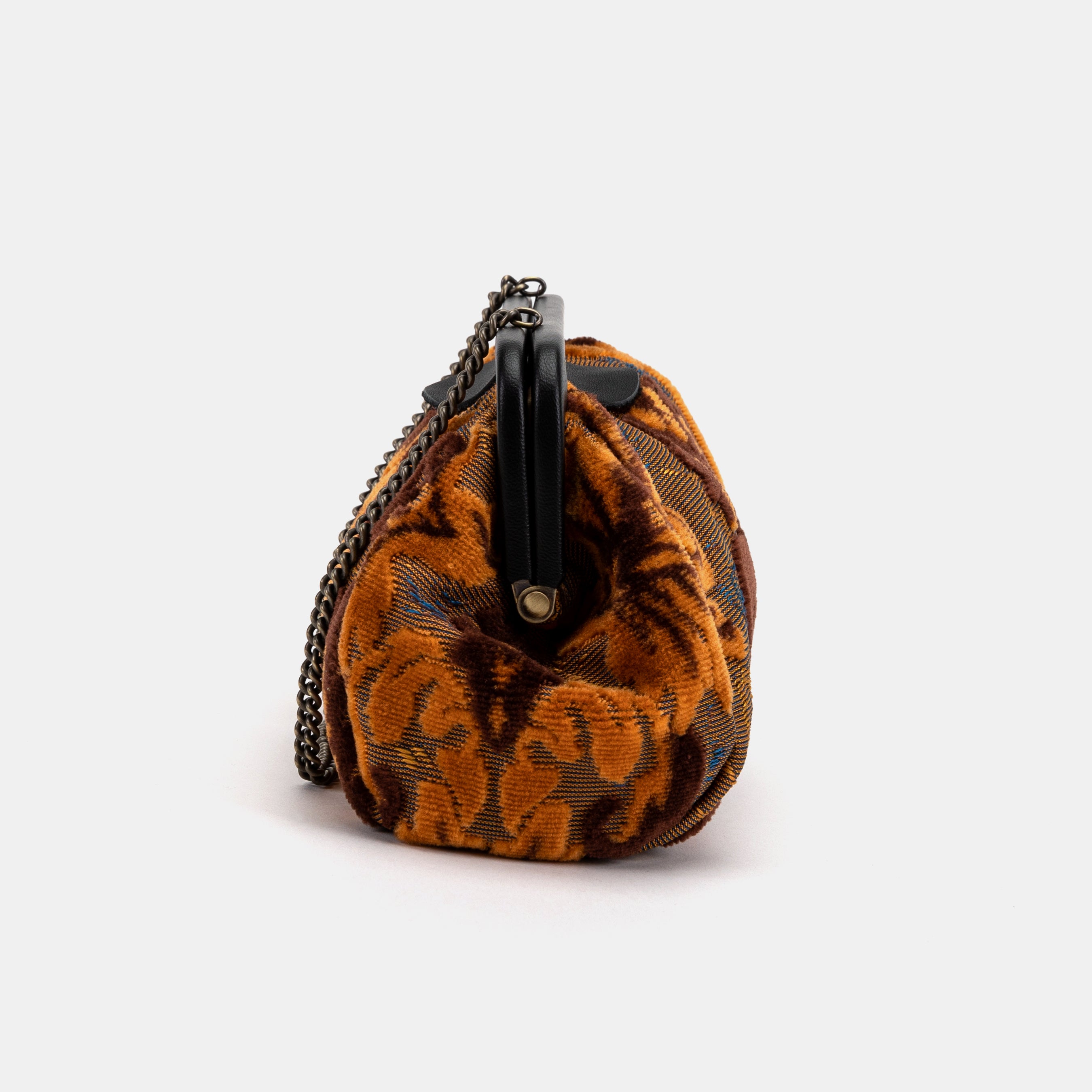 Burnout Velvet Revival Sienna Evening Bag Clutch carpet bag MCW Handmade-4