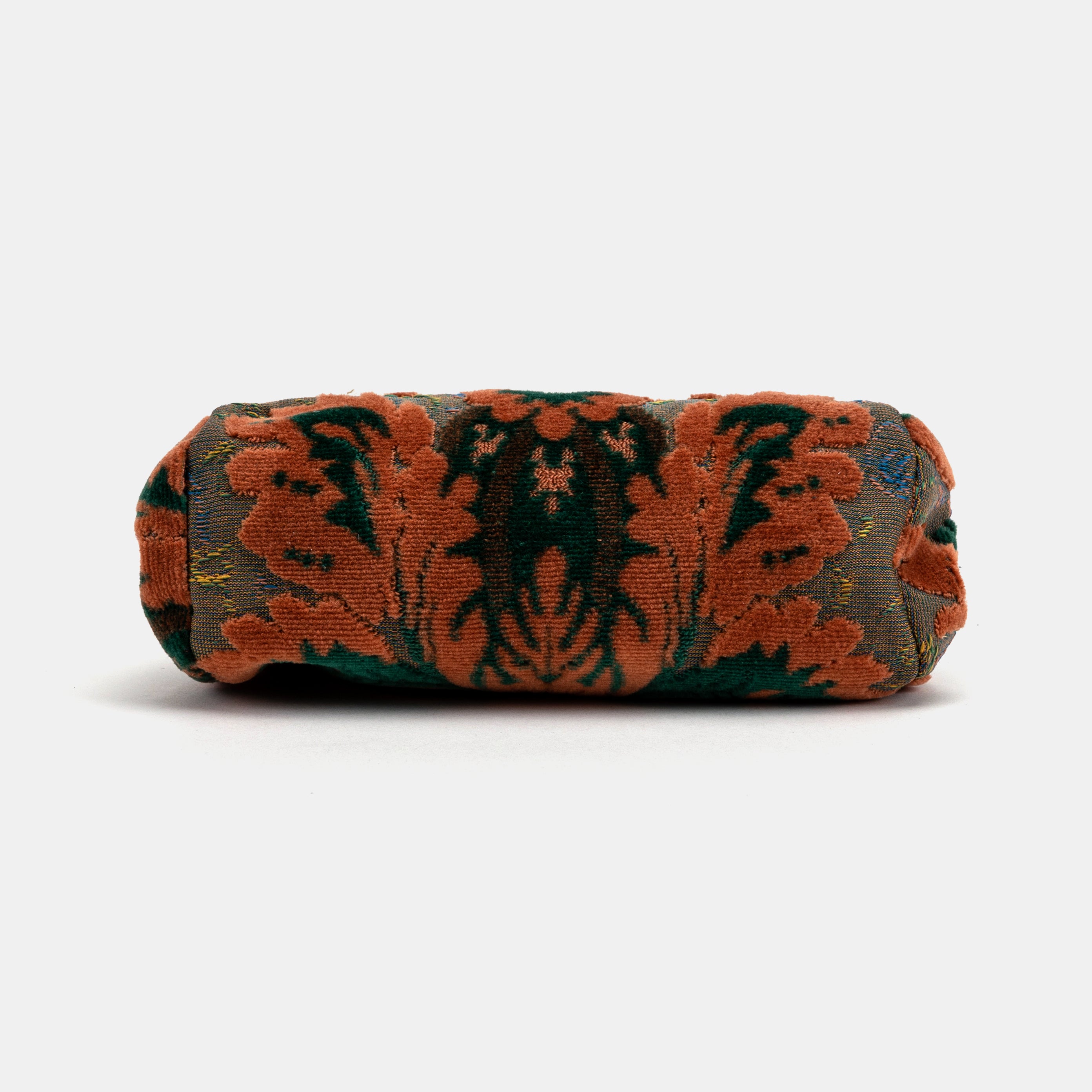 Burnout Velvet Revival Jade Evening Bag Clutch carpet bag MCW Handmade-4