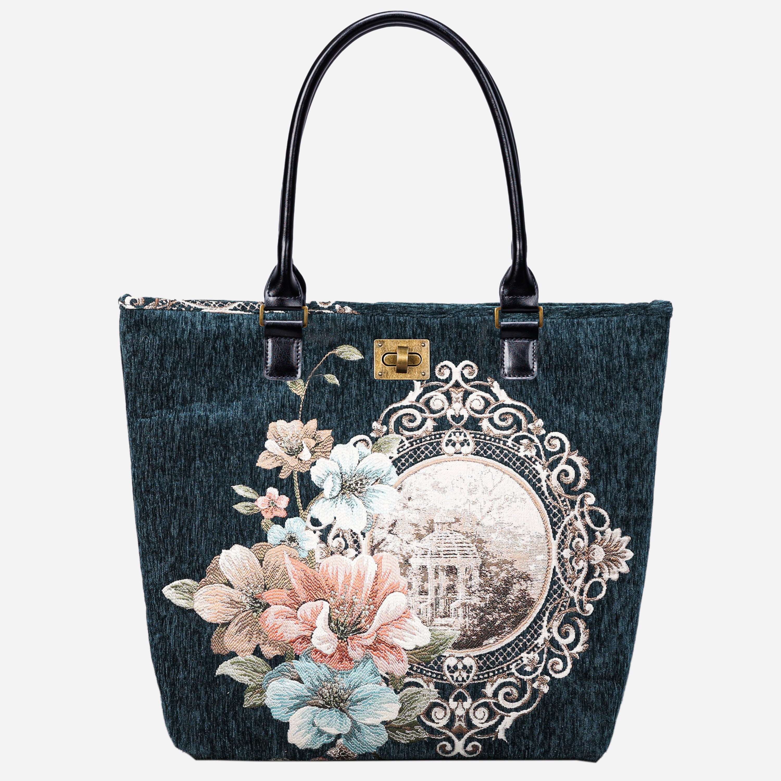Chateau Cyprus Green Carpet Tote Shopper Carpetbag of America main