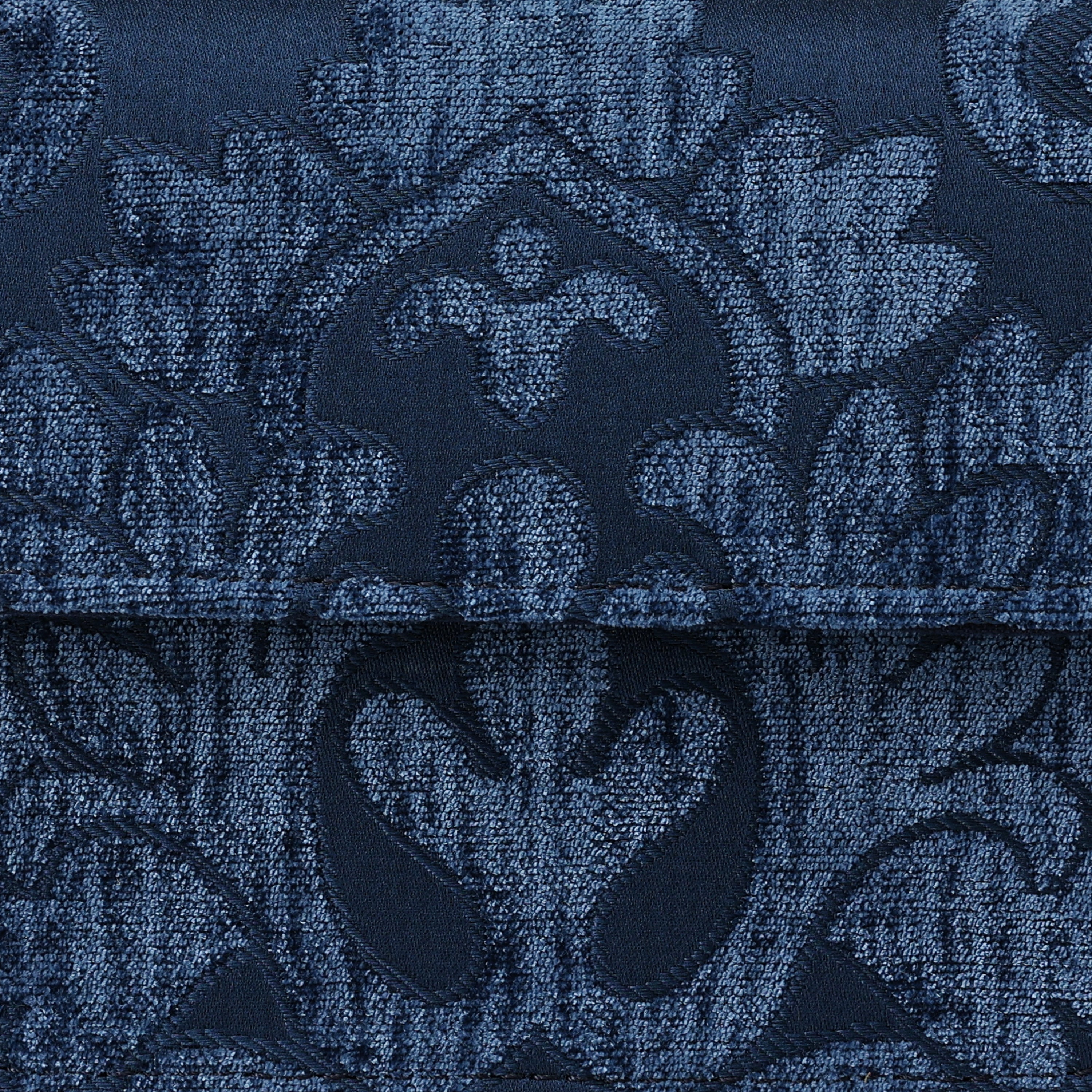Queen Royal Blue Flap Crossbody Bag carpet bag MCW Handmade-7