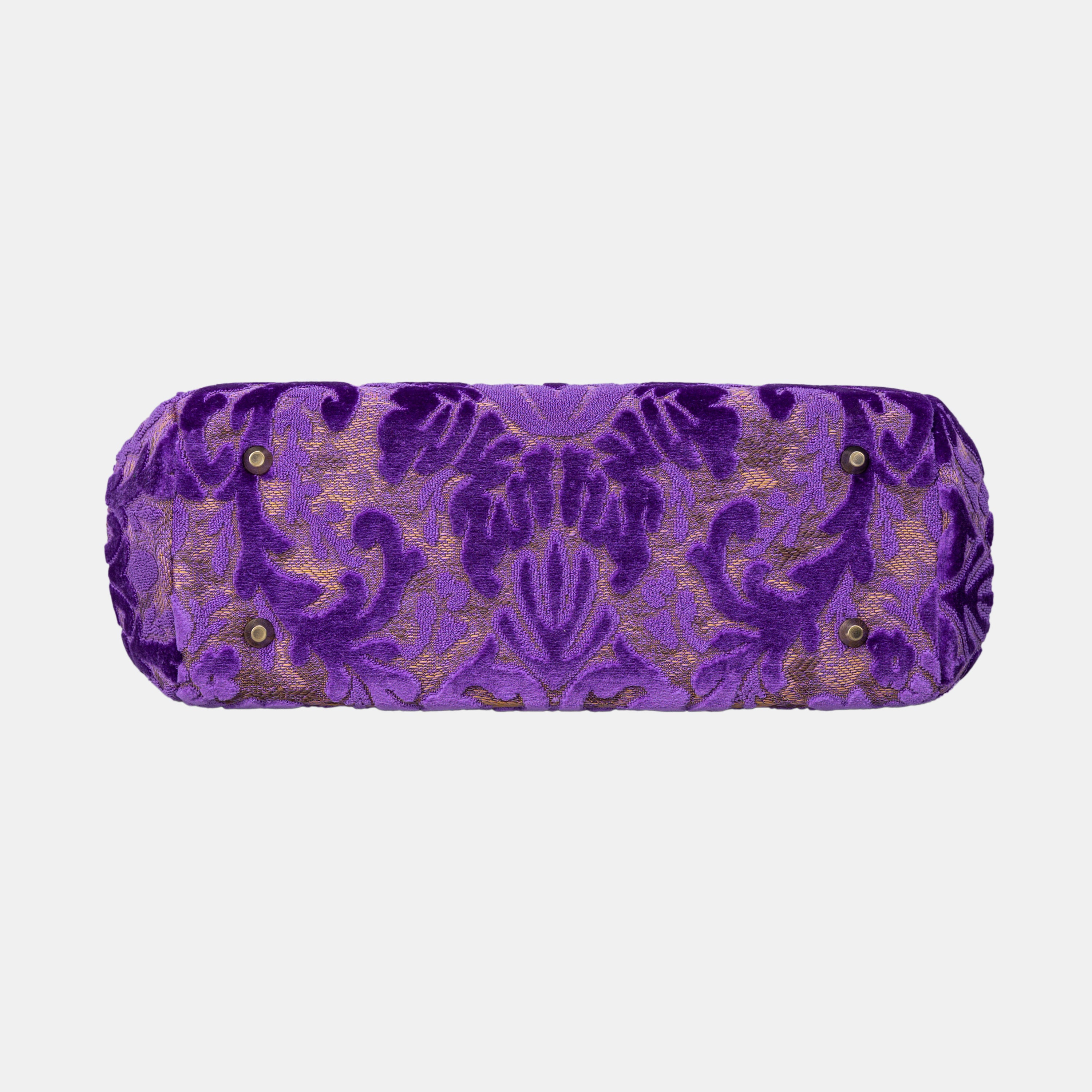 Burnout Velvet Purple Shoulder Bag