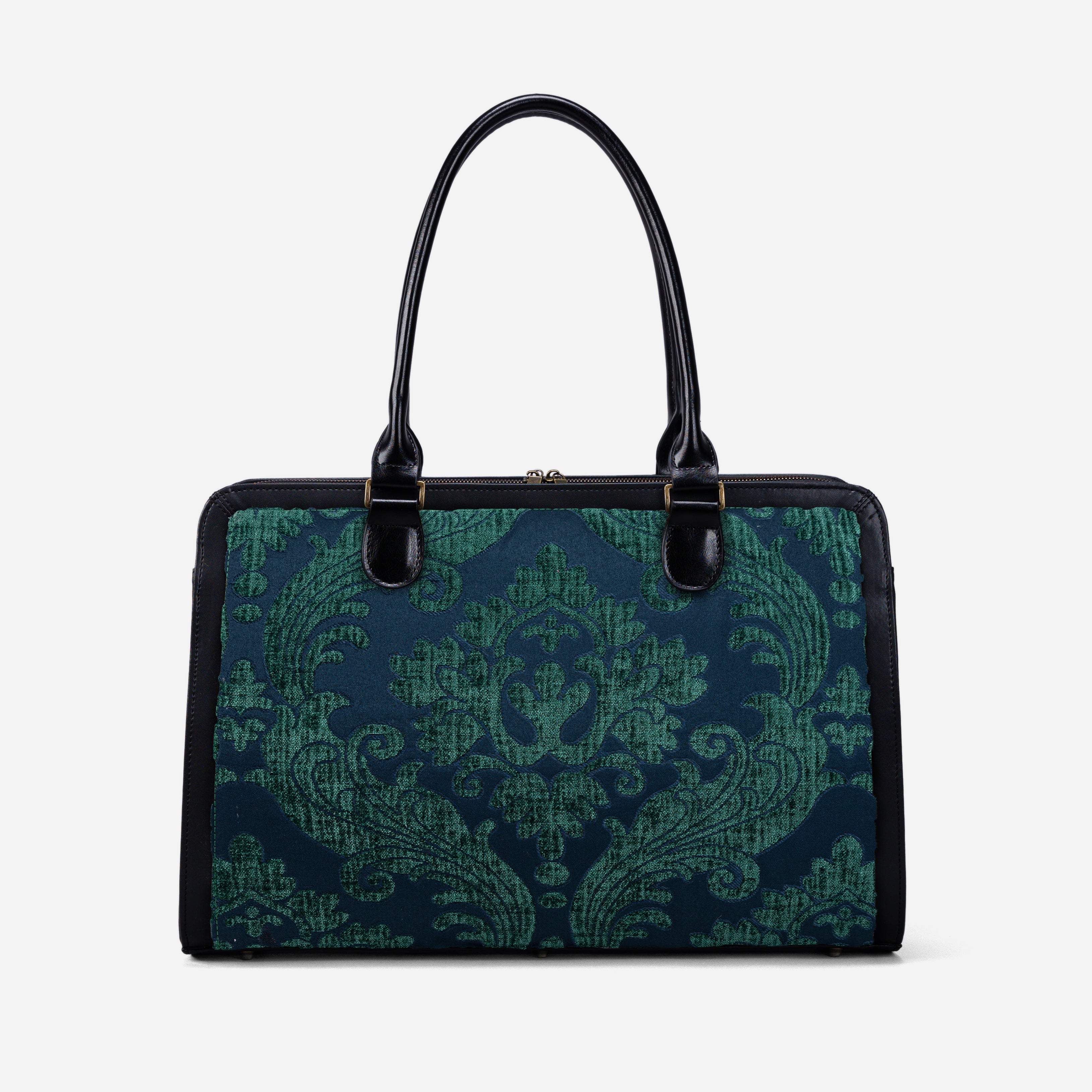 Queen Hunter Green Business Tote front